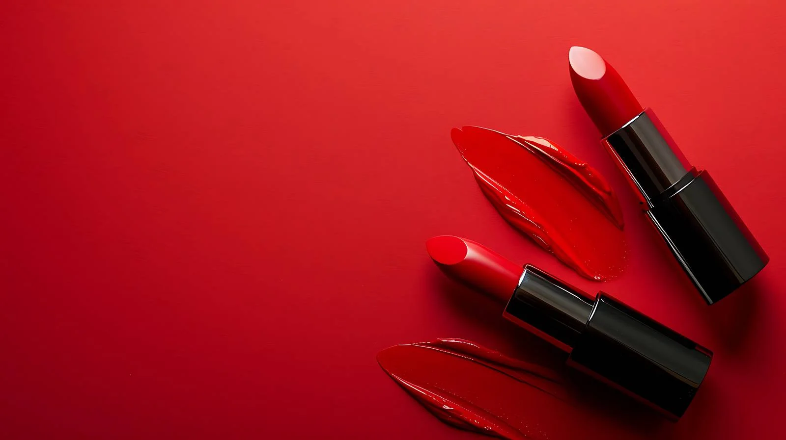Vibrant Red Lipsticks on Bright Surface — free download from Dotvec