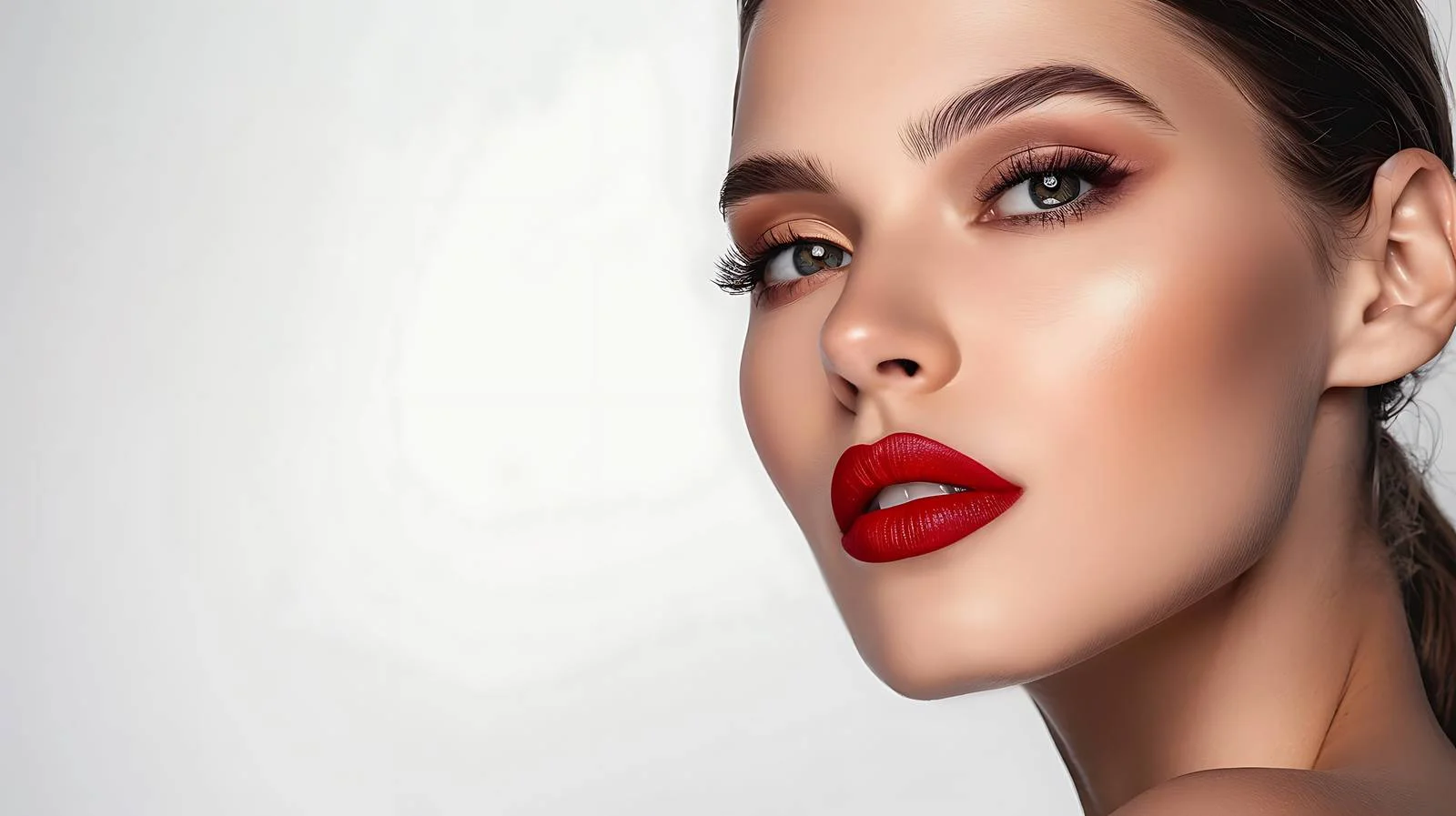 Confident Young Woman with Bright Makeup — free download from Dotvec