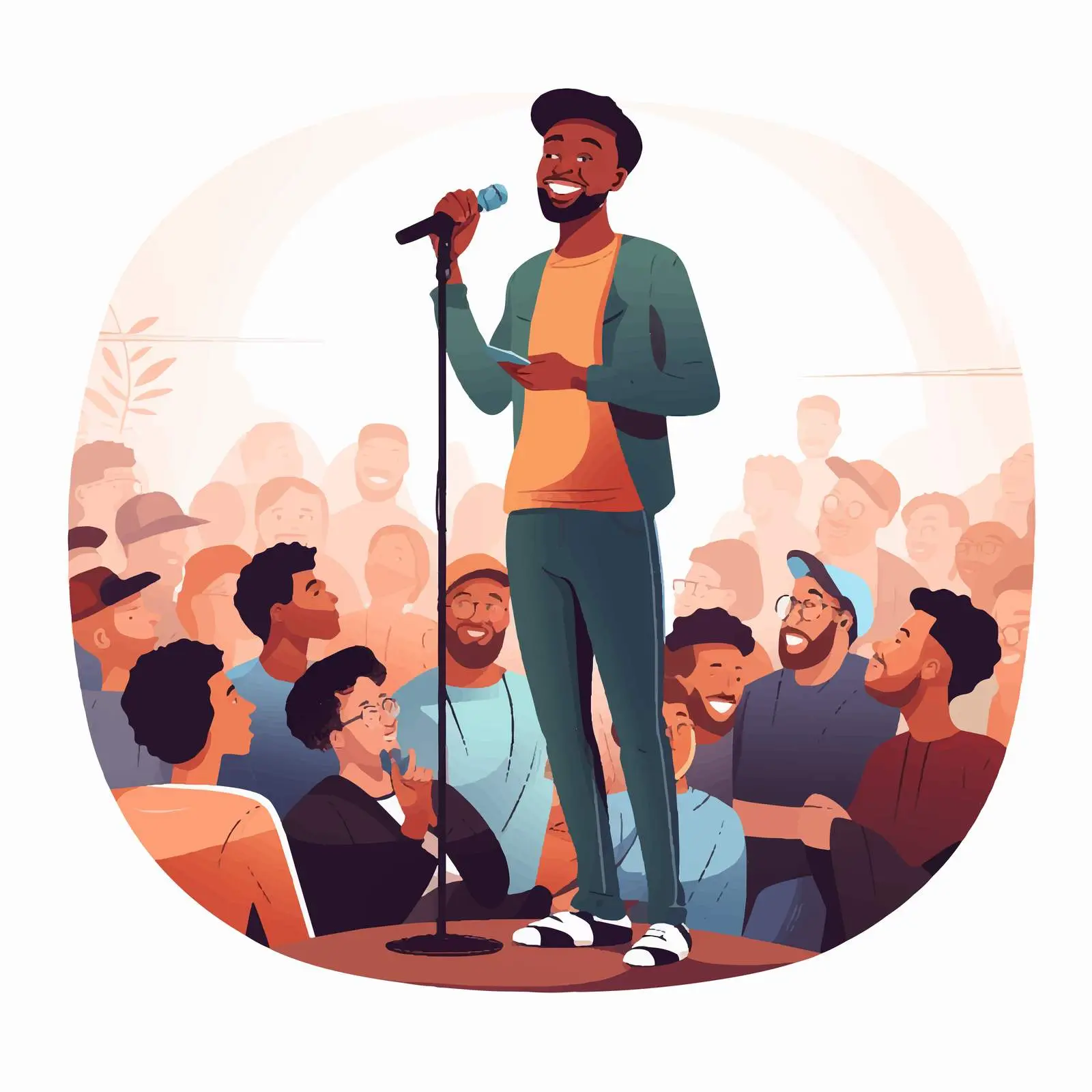 Stand-Up Comedy Show Open Mic Performance – free performer image from Dotvec