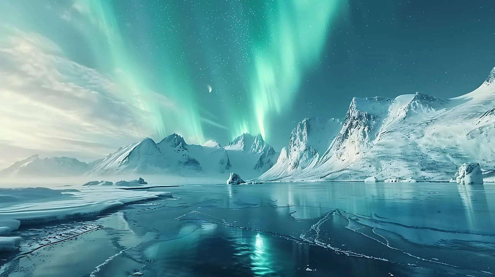 Enchanting Aurora Over Nordic Winter Wonderland — free download from Dotvec