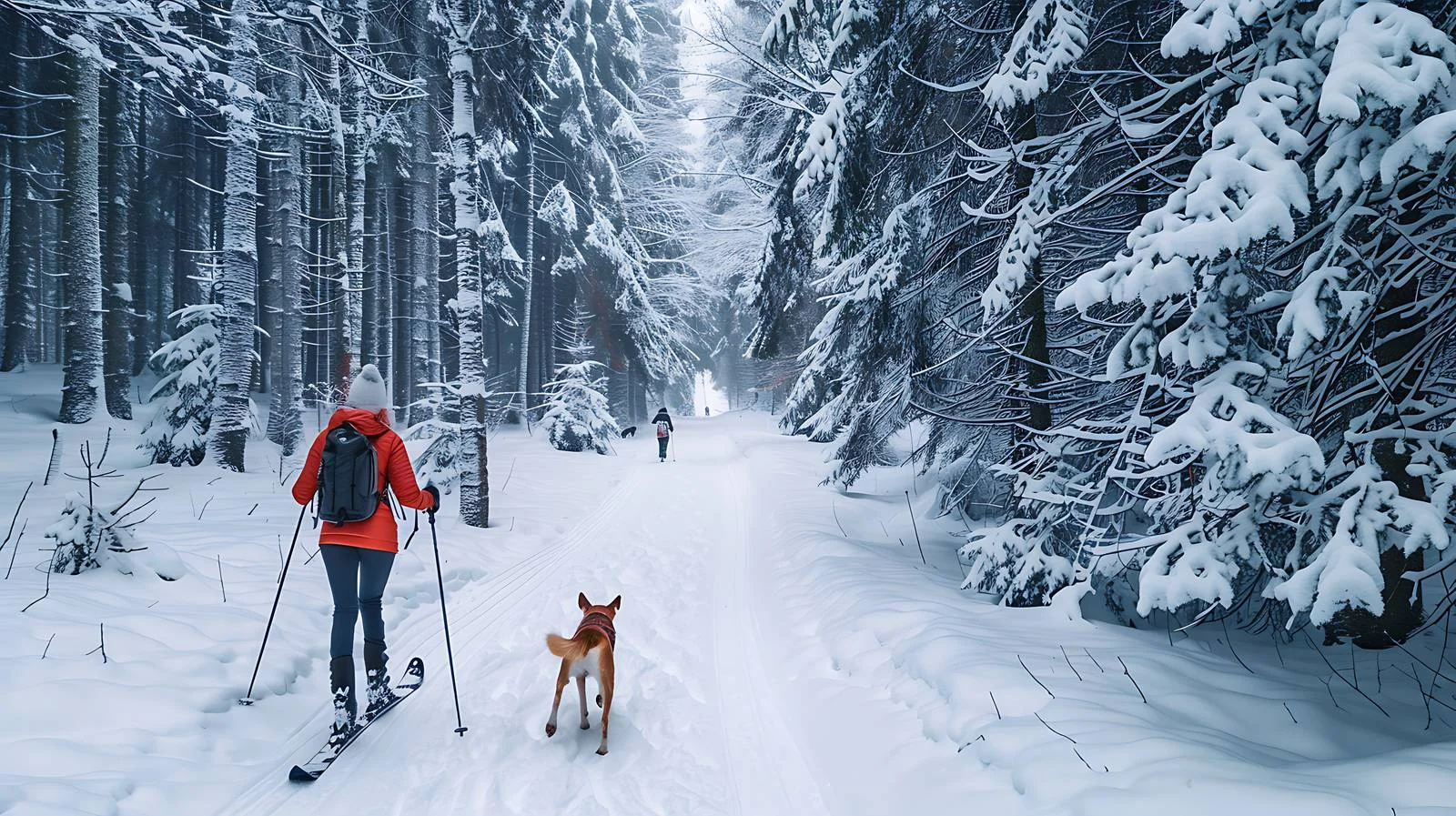 Austria Young Woman with Dog Outdoors — free download from Dotvec