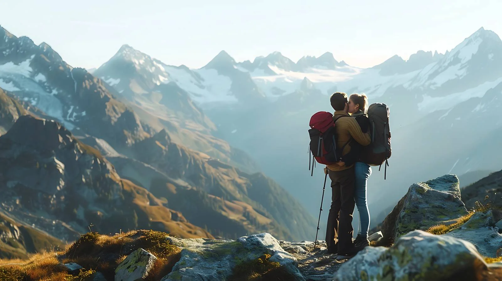 Romantic Hiking Couple in Austrian Tyrol — free download from Dotvec