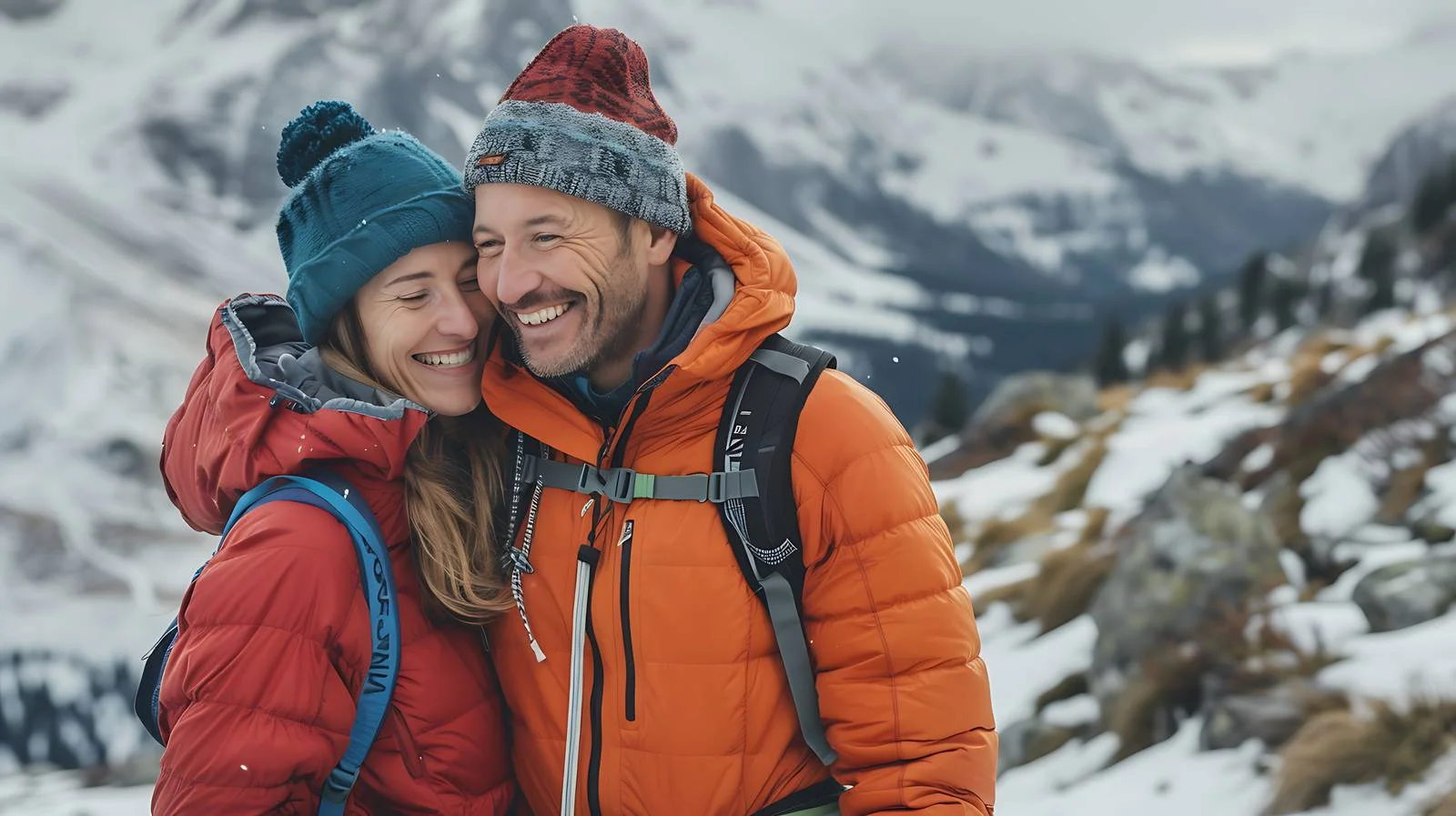 Romantic Tyrolean Hike Embrace — free download from Dotvec