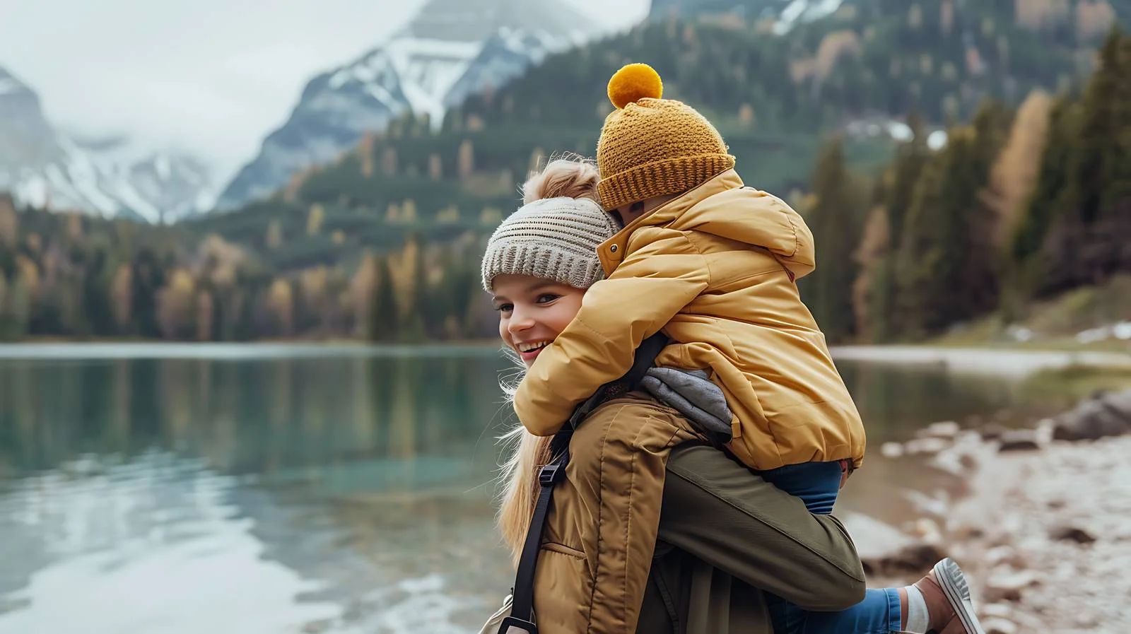 Family Bonding in Tyrol: Mother-Daughter Moment — free download from Dotvec