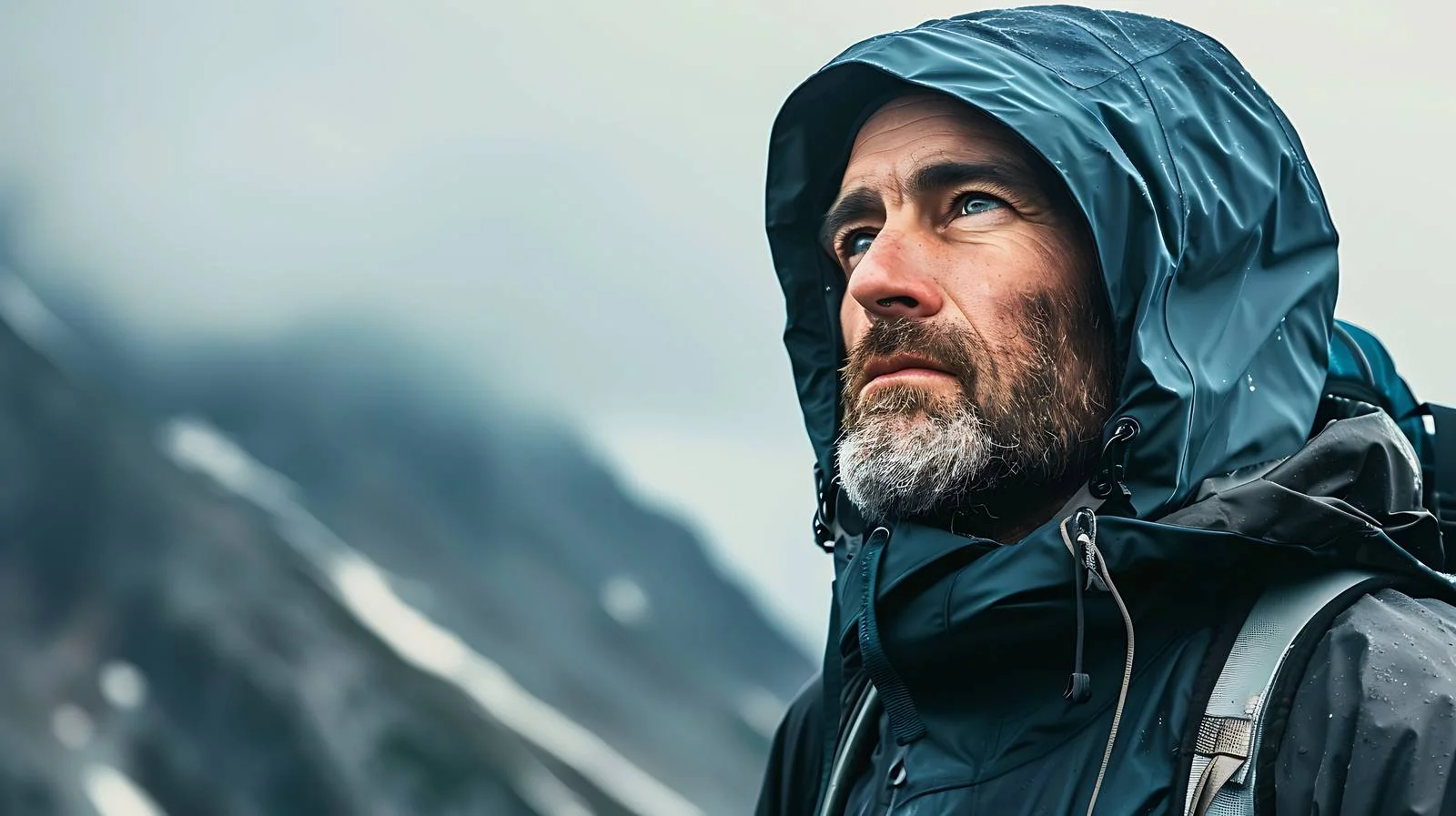 Alpine Man Portrait Hooded Jacket Tyrol — free download from Dotvec