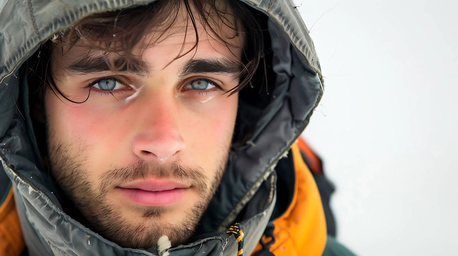 Tyrolean Man Portrait with Hooded Jacket — free download from Dotvec
