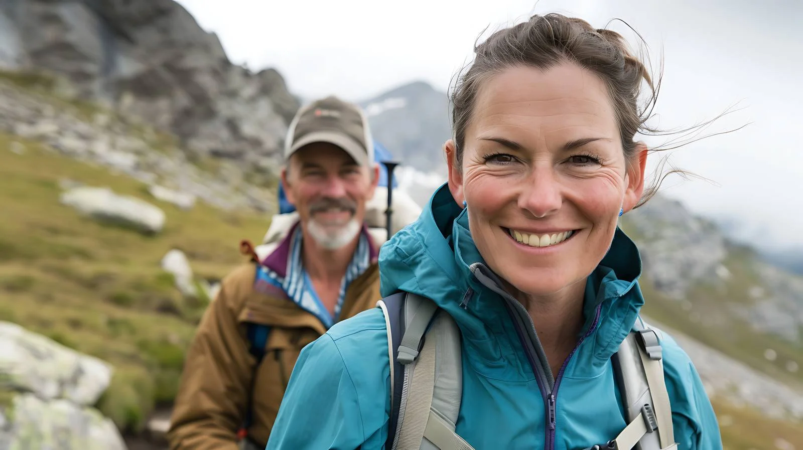 Hiking Couple in Tyrol Mountains — free download from Dotvec