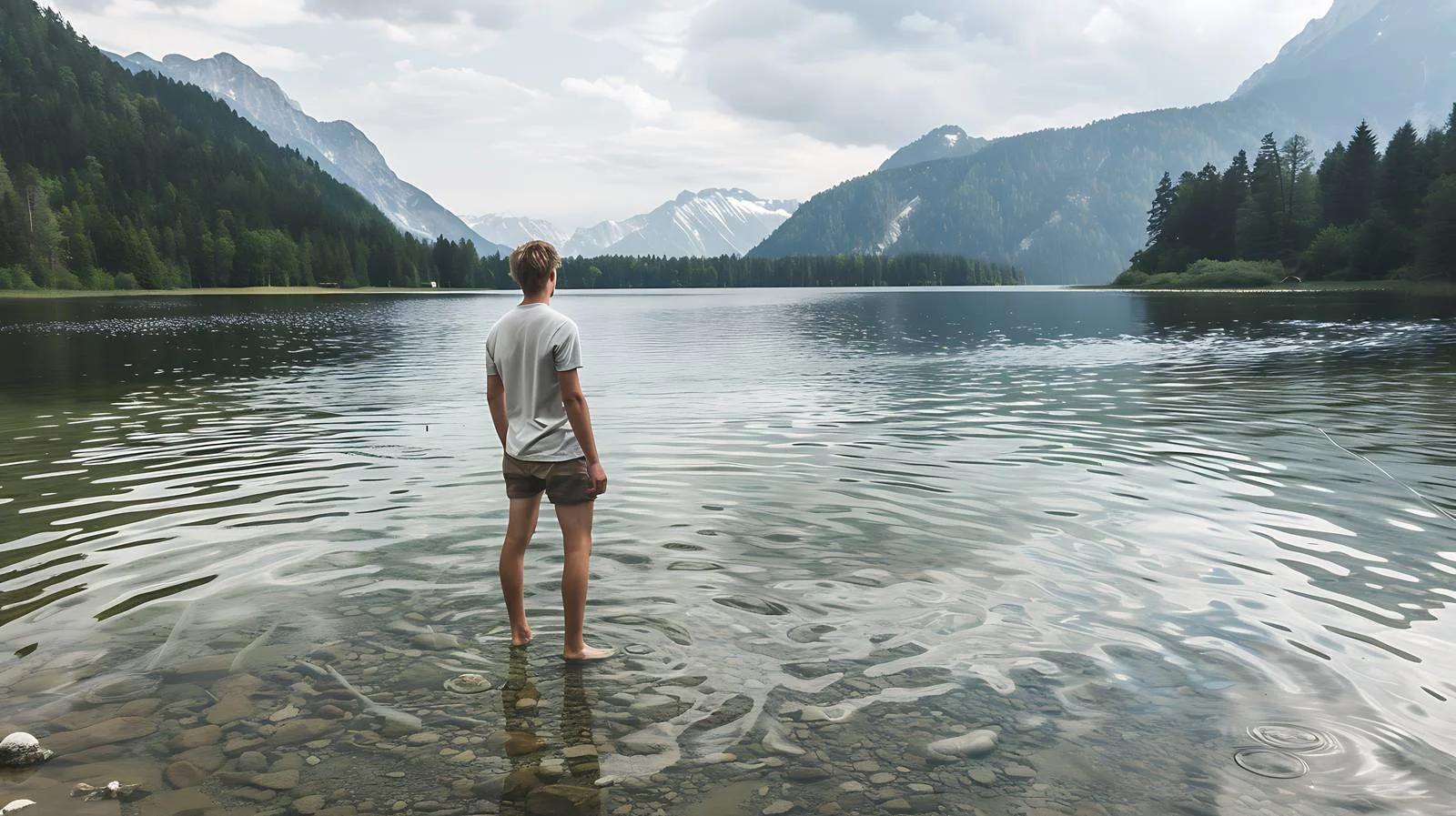 Serene Moment at Lake Seebensee, Tyrol — free download from Dotvec