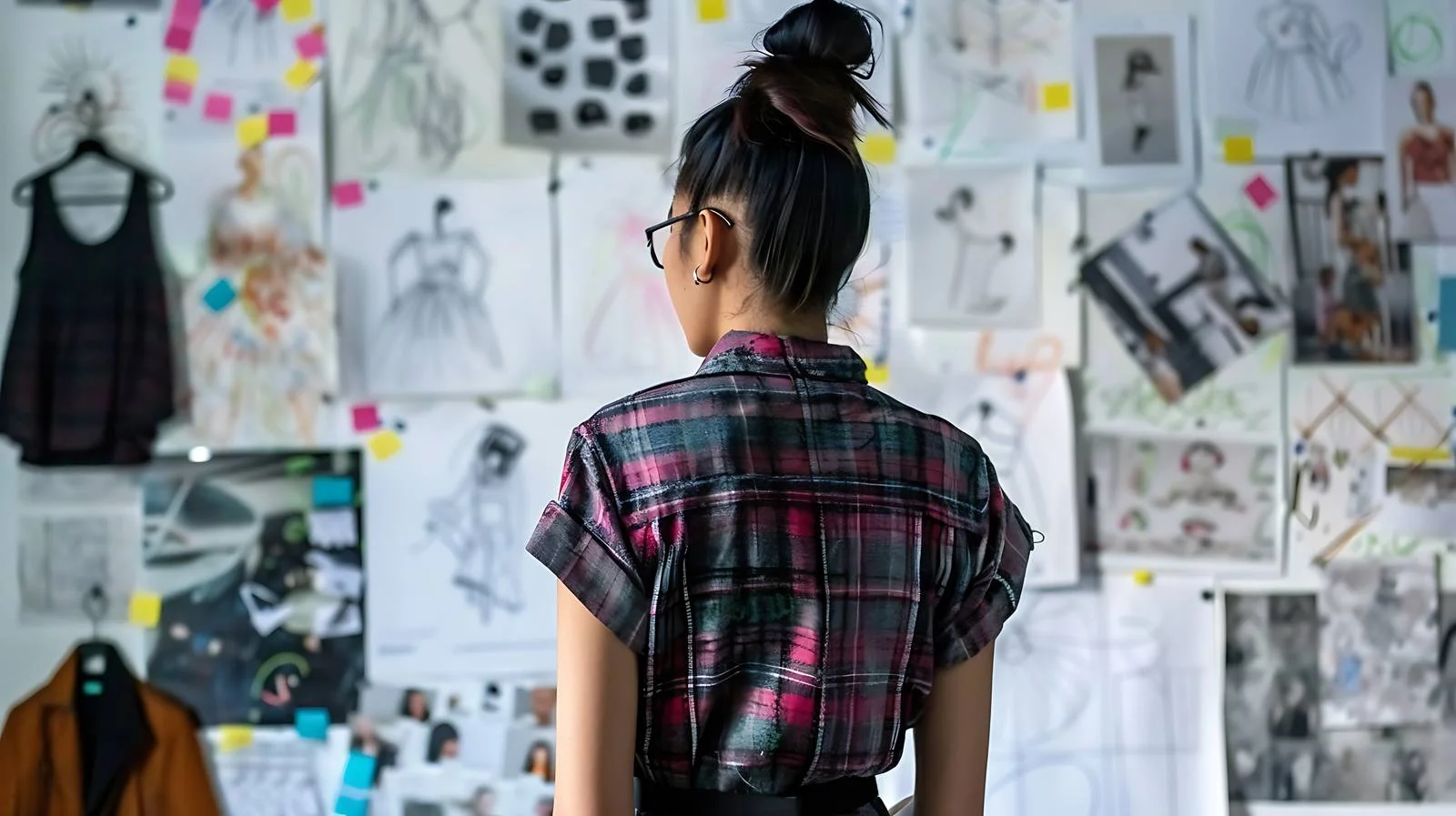 Fashion Designers Drawing Design Drafts — free download from Dotvec