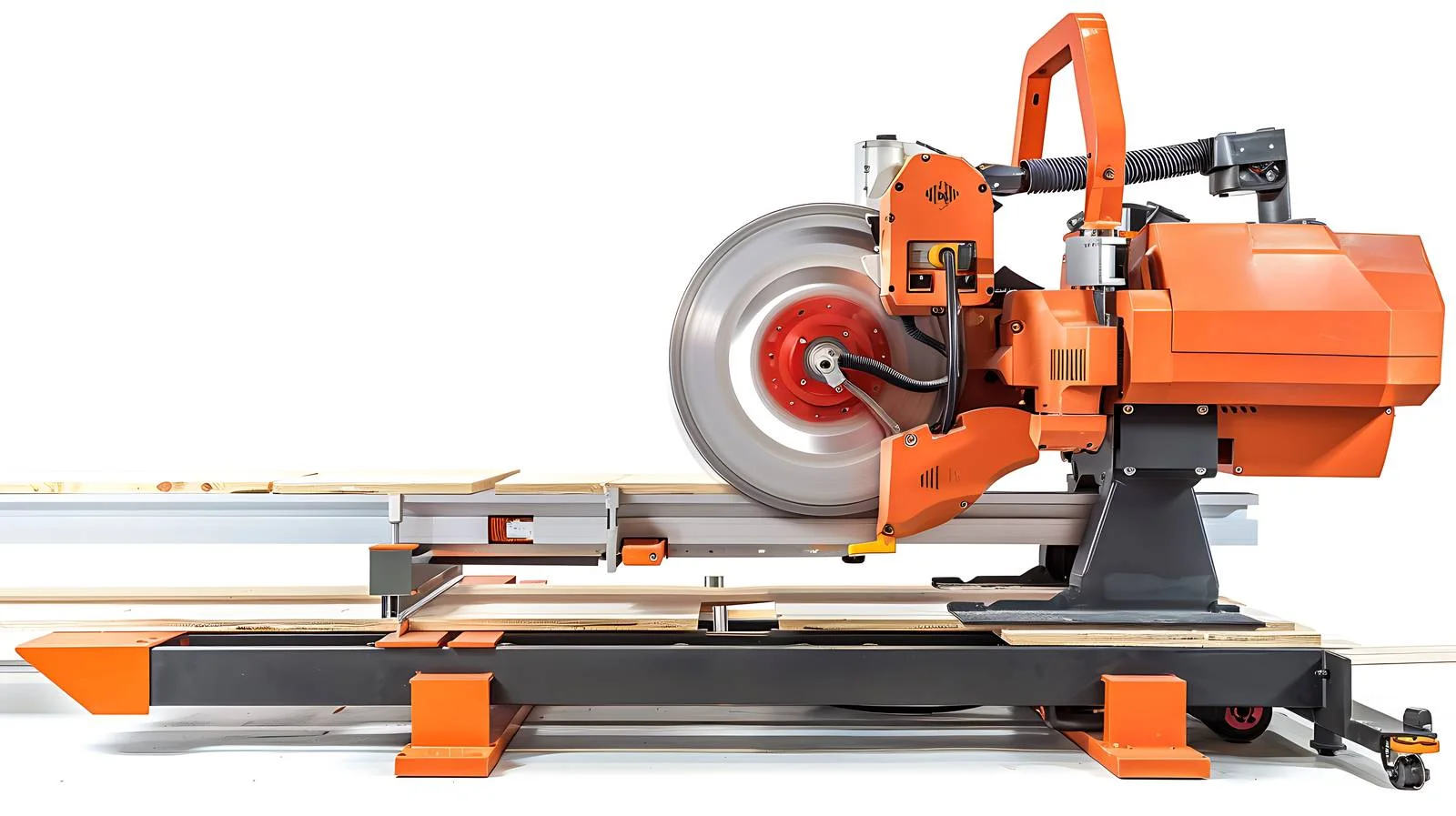 Automated Wood Circular Saw in Action — free download from Dotvec