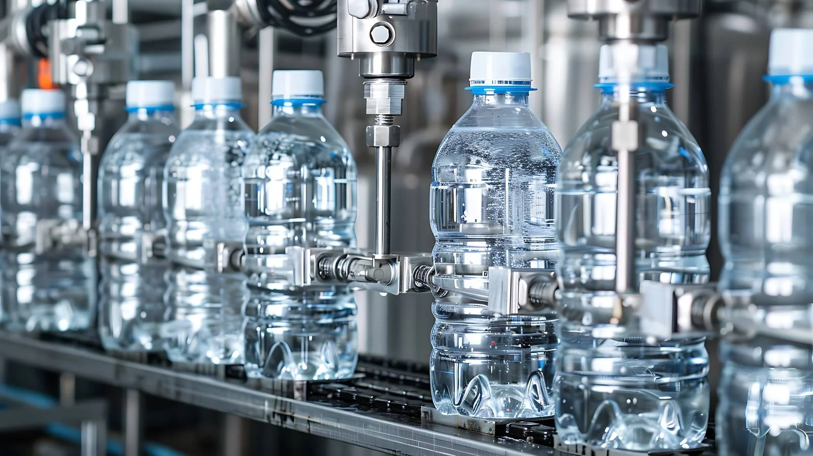 Automated Water Filling Machine in Action — free download from Dotvec