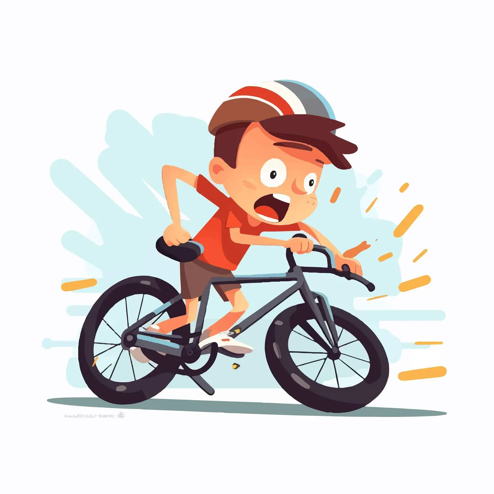 Automobile Accident Involving Boy on Bicycle — free download from Dotvec