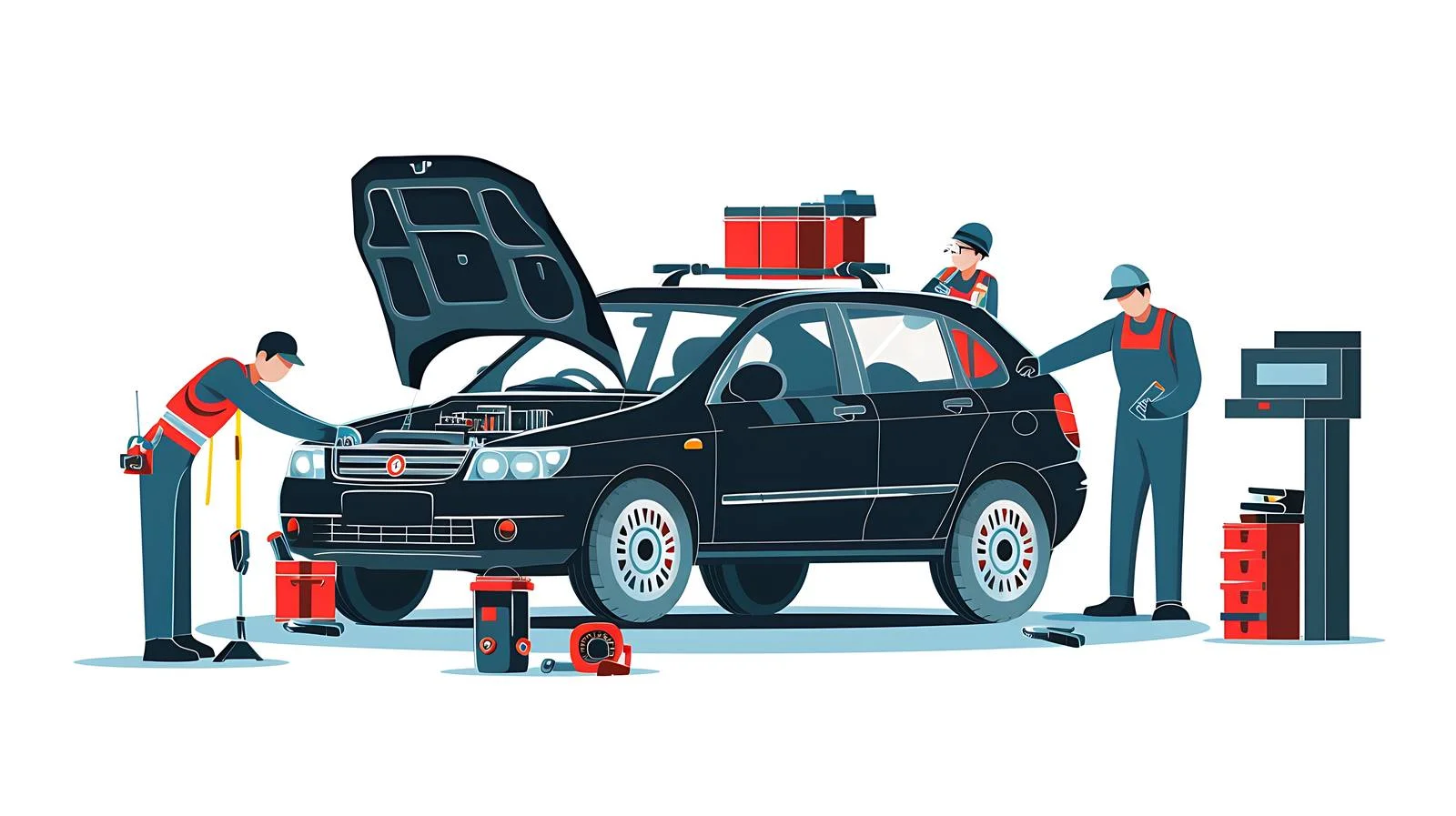 Automobile Windscreen Replacement by Specialized Workers — free download from Dotvec