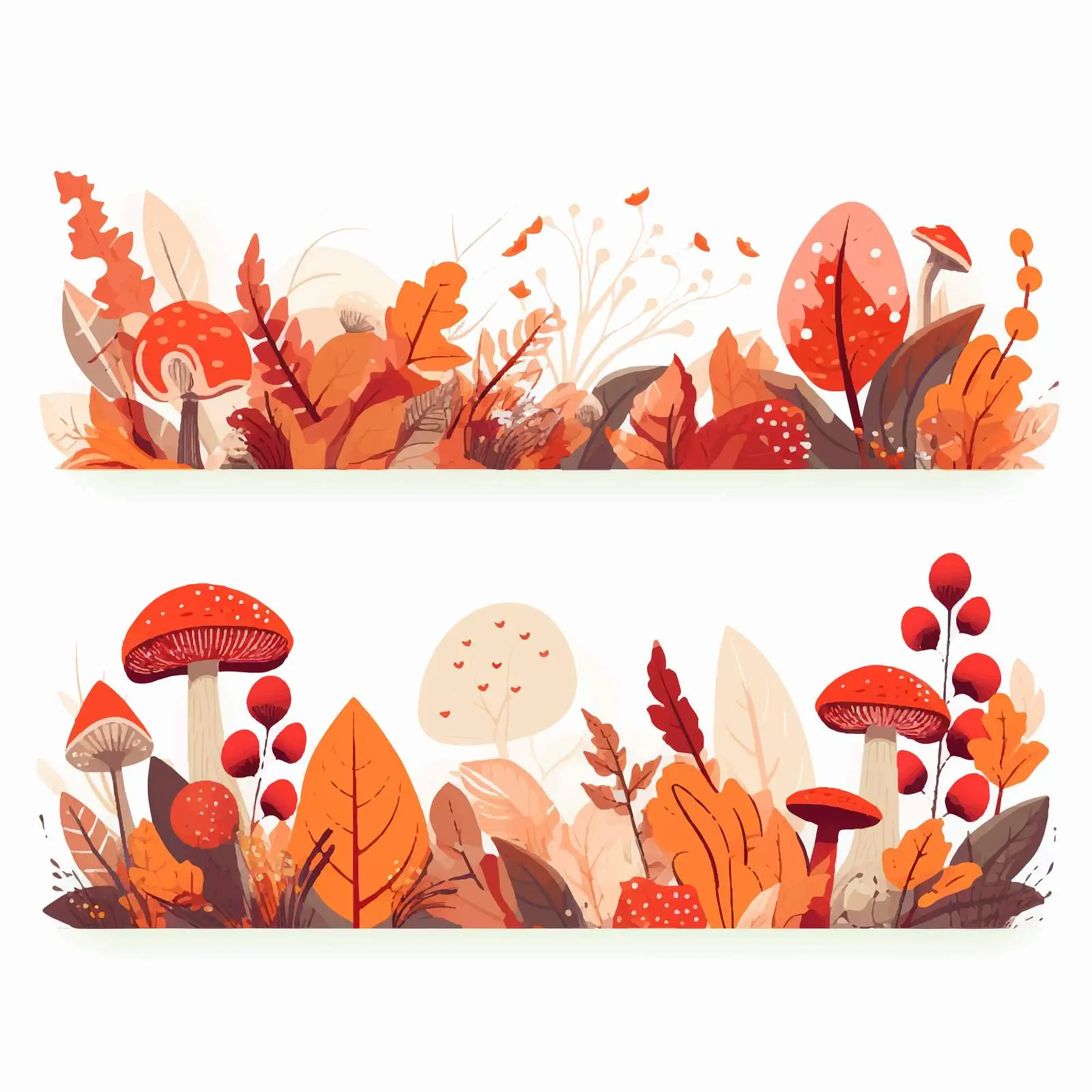 Autumn Botanical Banners Vector Templates — free download from Dotvec