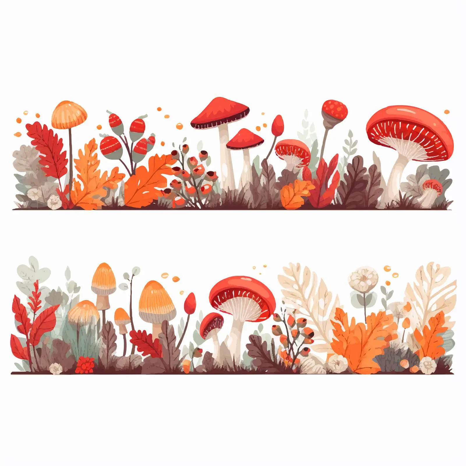 Autumn Botanical Banners with Leaf Designs — free download from Dotvec