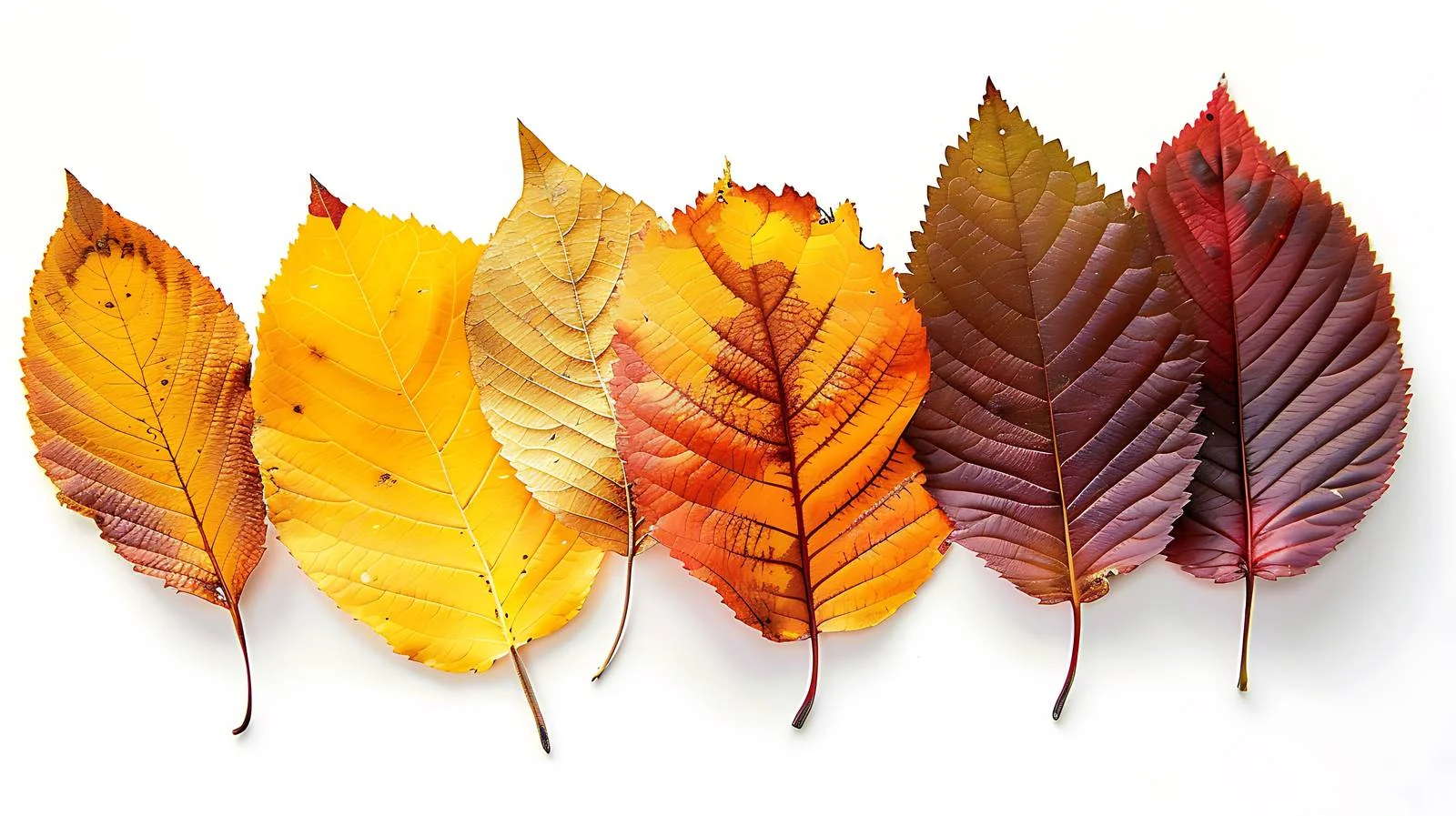 Vibrant Autumn Colors on White Background — free download from Dotvec