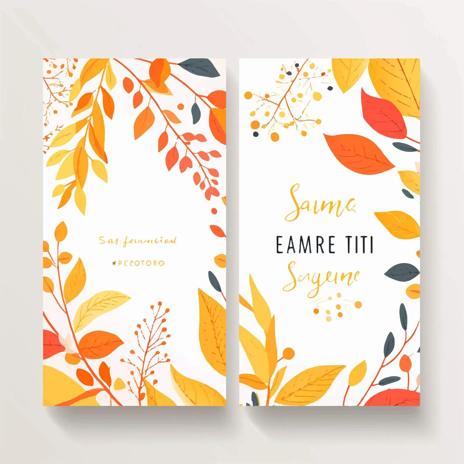 Autumn Equinox Day Invitation Poster Vector — free download from Dotvec