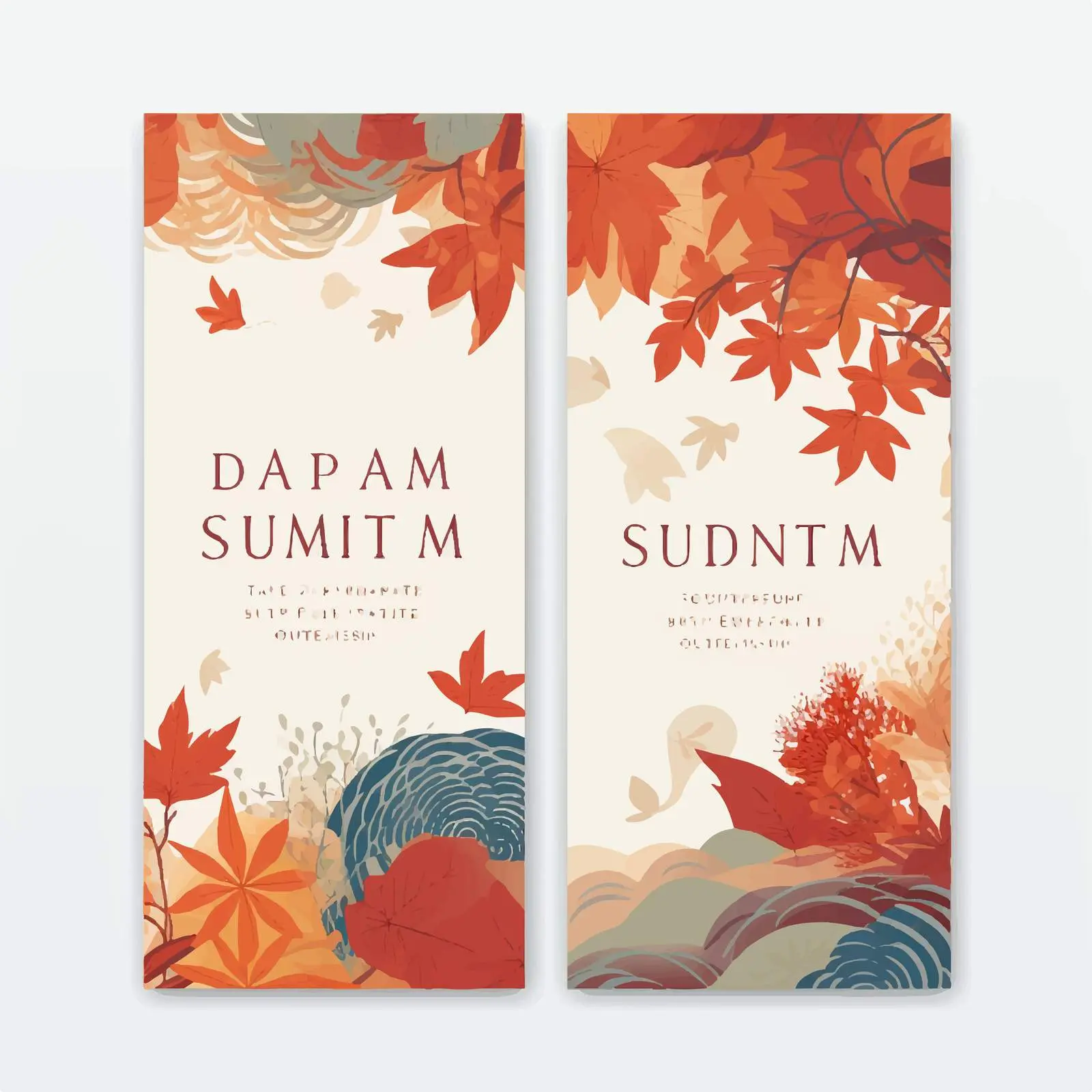 Autumn Equinox Day Invitation Vector Template — free download from Dotvec