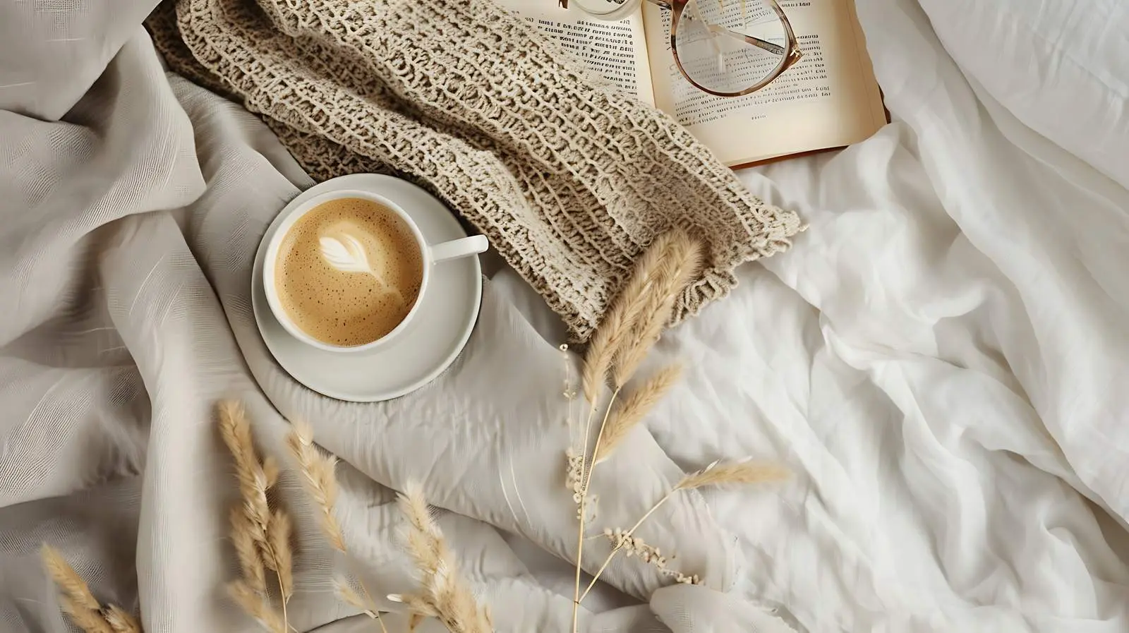 Cozy Autumn Composition with Coffee Cup – free sweat image from Dotvec