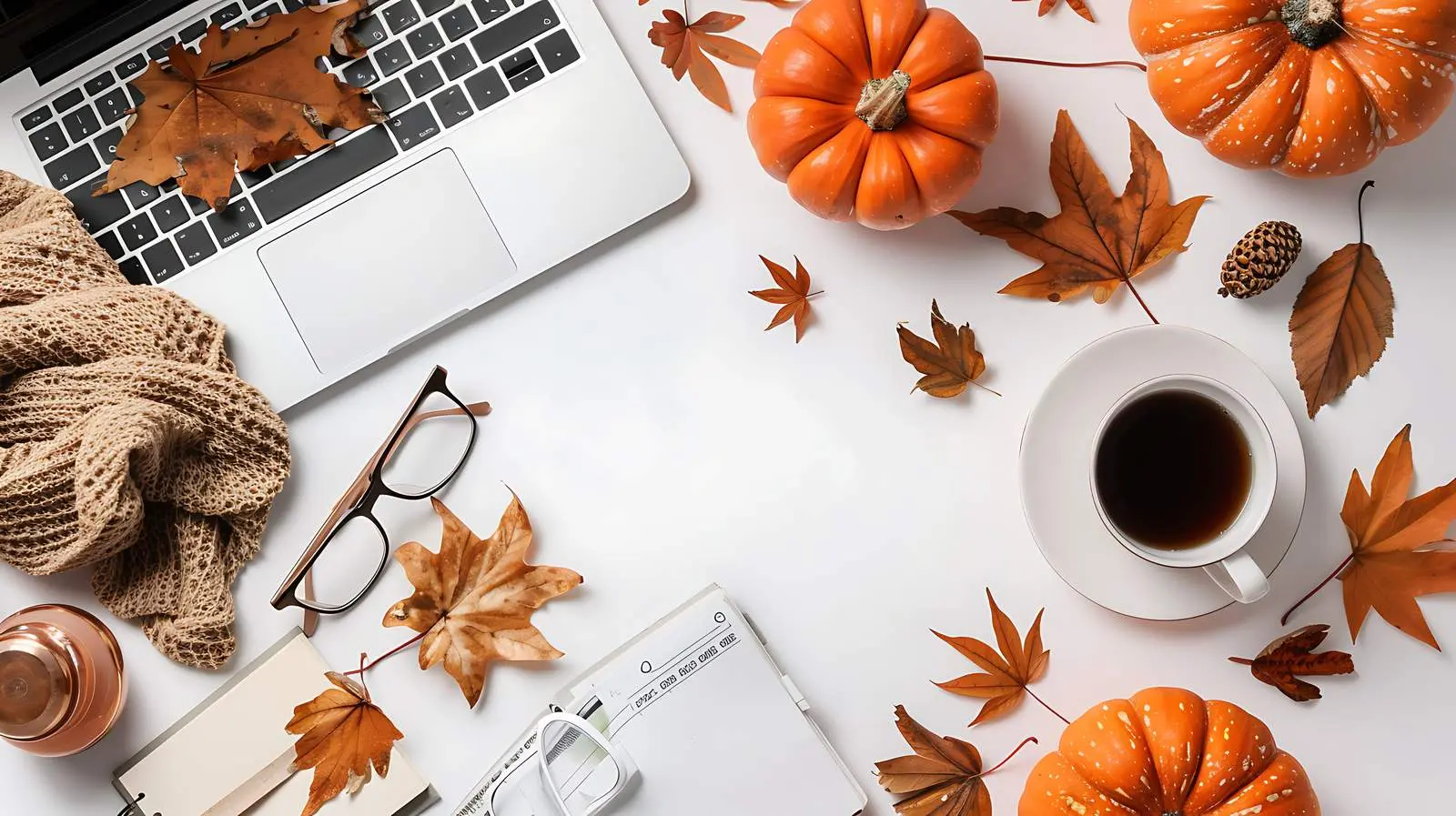 Autumn Lifestyle Composition with Dried Pumpkins — free download from Dotvec