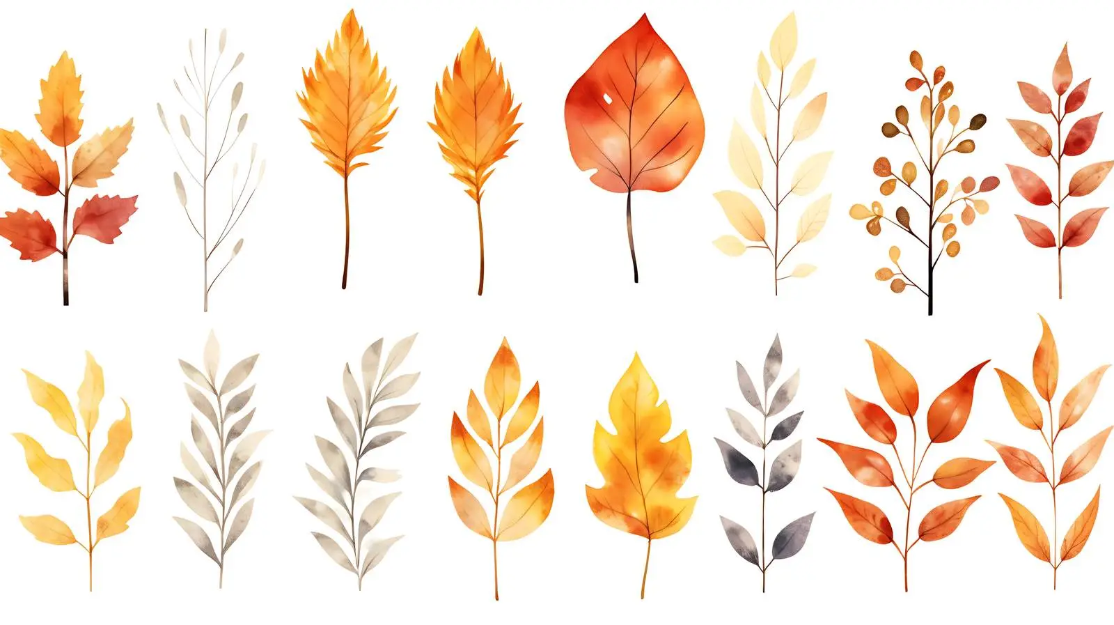 Autumn Leaves Frame White Background — free download from Dotvec