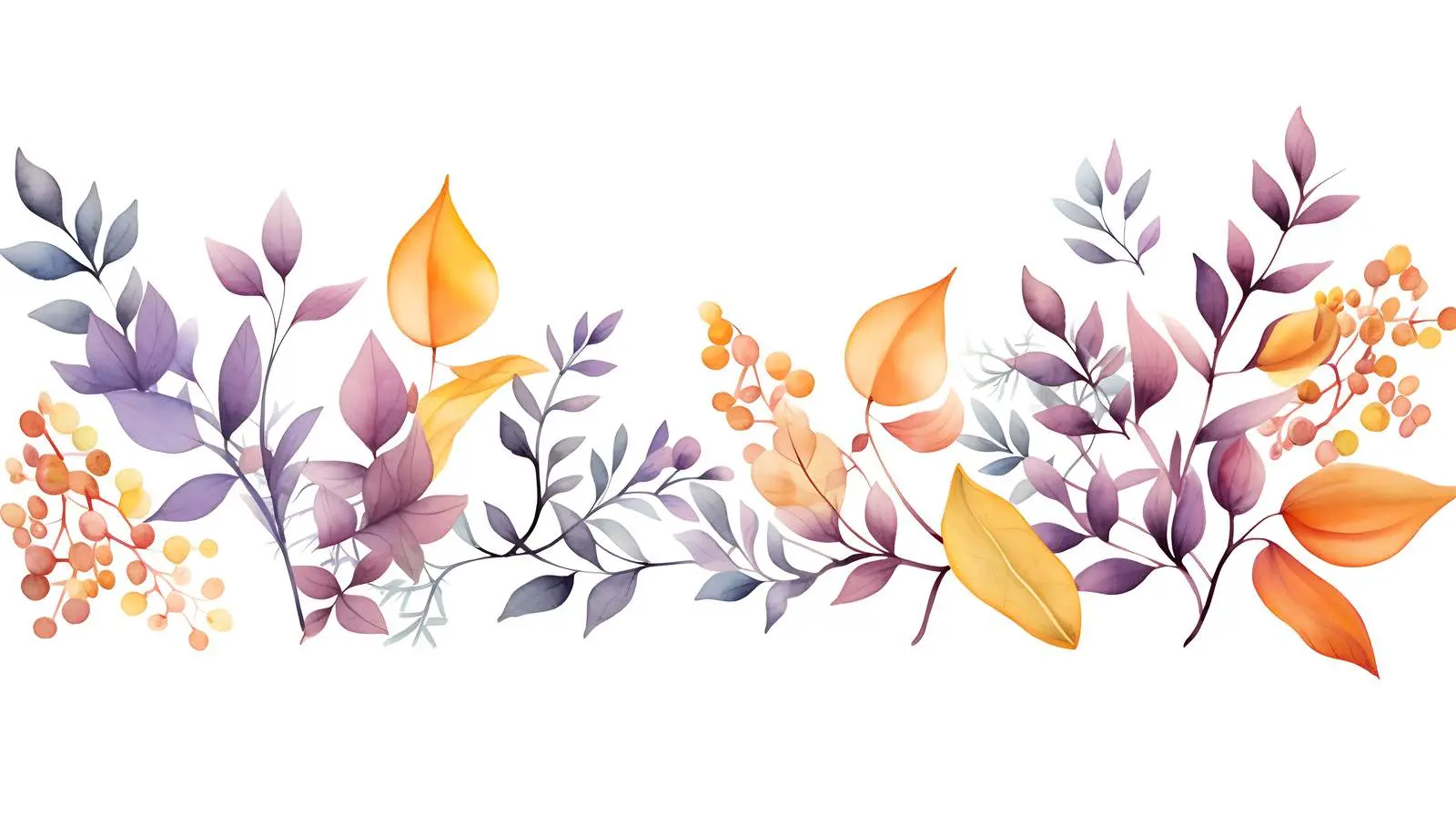 Vibrant Autumn Branches and Leaves — free download from Dotvec
