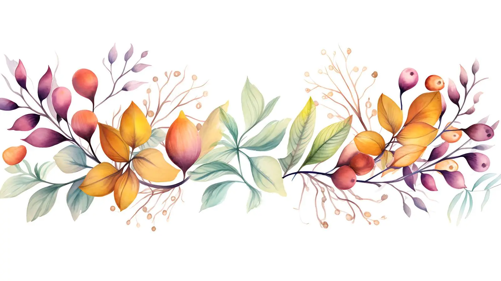 Vibrant Autumn Branches and Leaves — free download from Dotvec