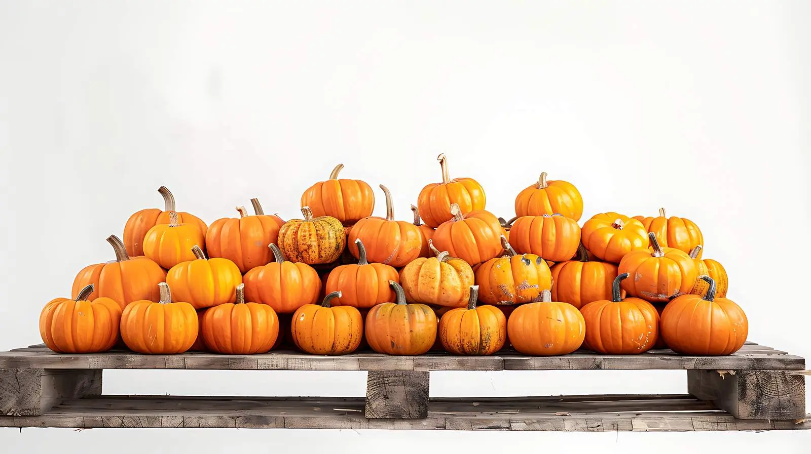 Autumn Harvest with Stacks of Orange Pumpkins – free community image from Dotvec
