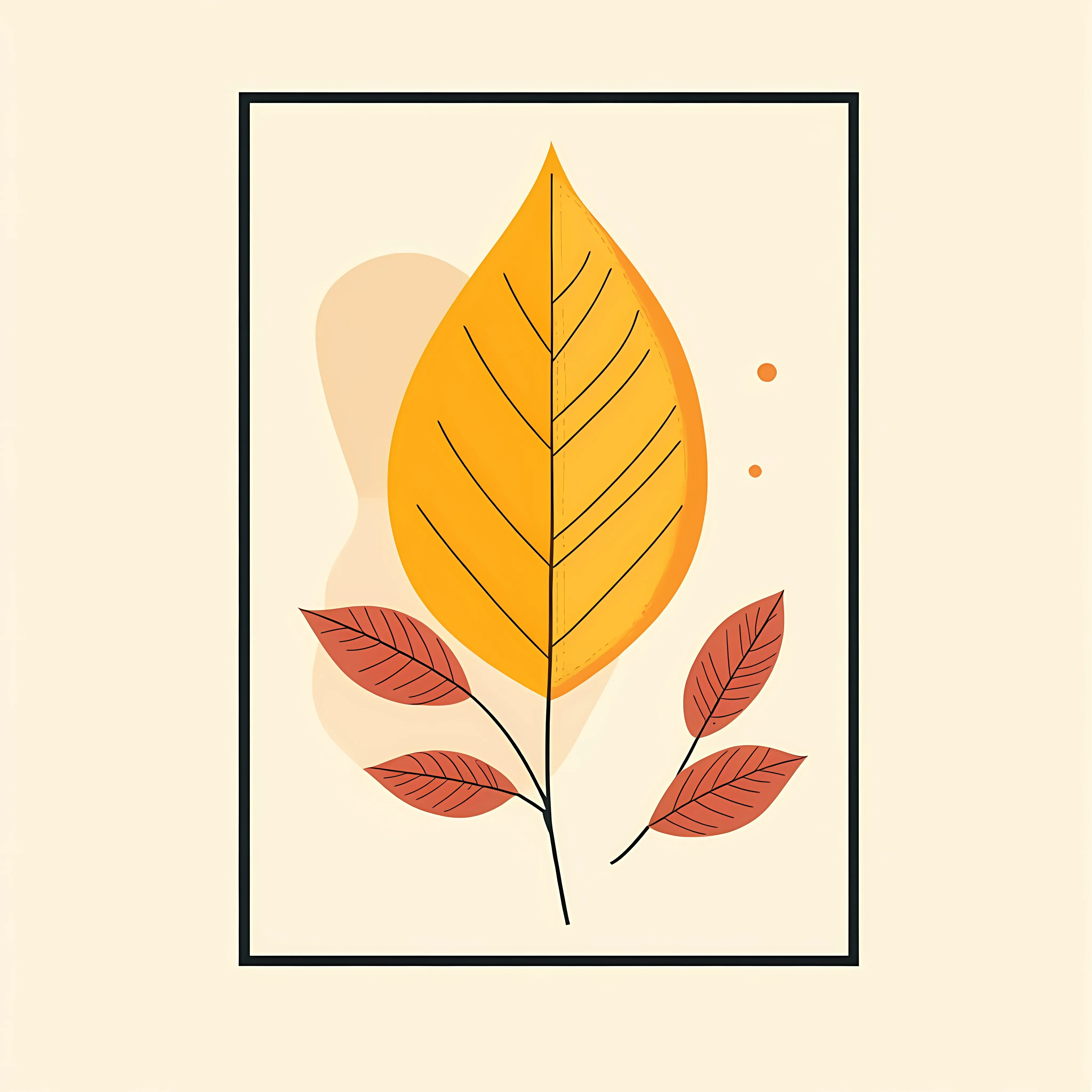 Autumn Leaf Flat Vector Illustration — free download from Dotvec