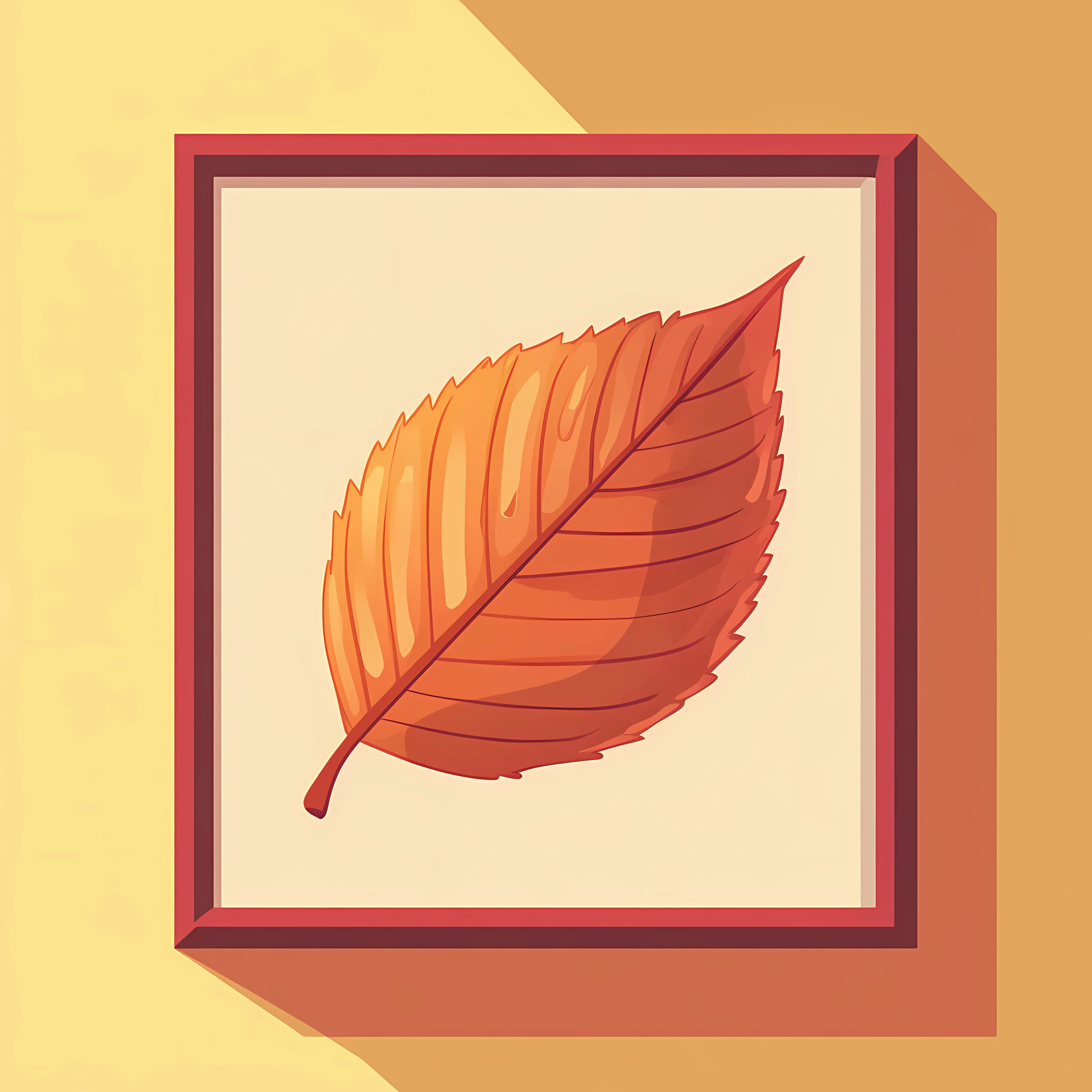 Autumn Leaf Flat Vector Illustration — free download from Dotvec