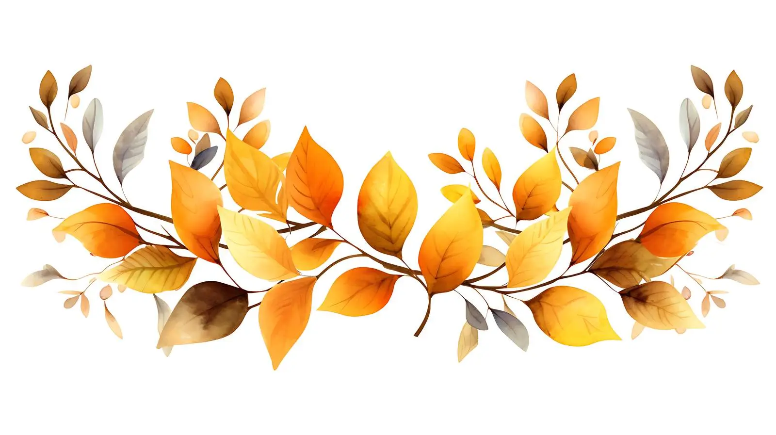 Autumn Wreath on White Background — free download from Dotvec