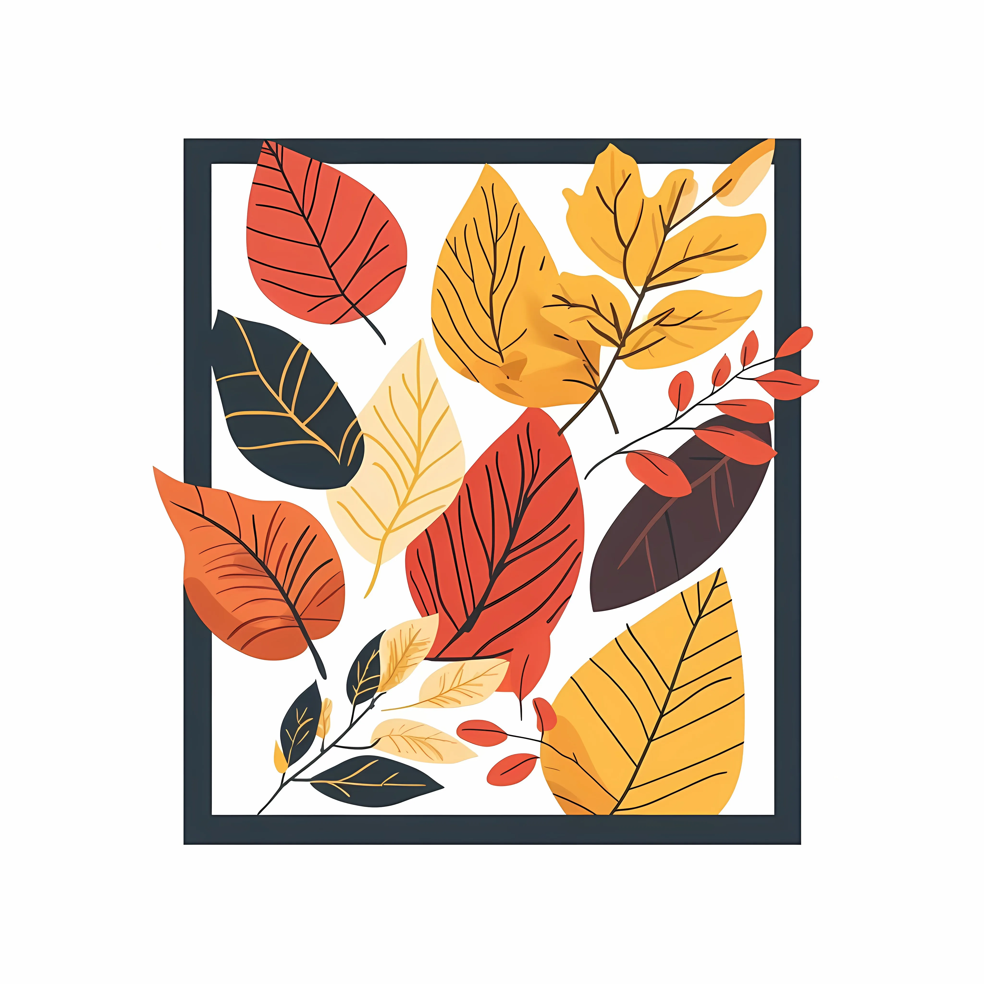 Autumn Leaves Flat Vector Illustration — free download from Dotvec