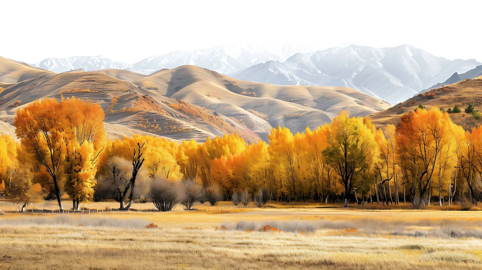 Vibrant Fall Landscape in Southern Xinjiang — free download from Dotvec