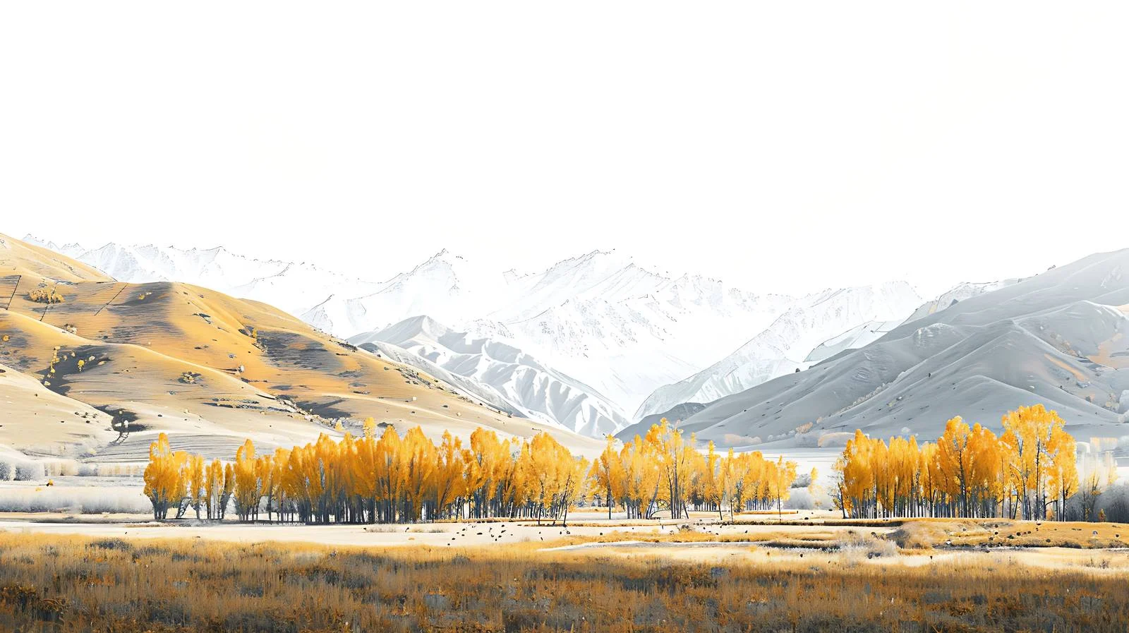 Tranquil Autumn Vistas in Southern Xinjiang — free download from Dotvec