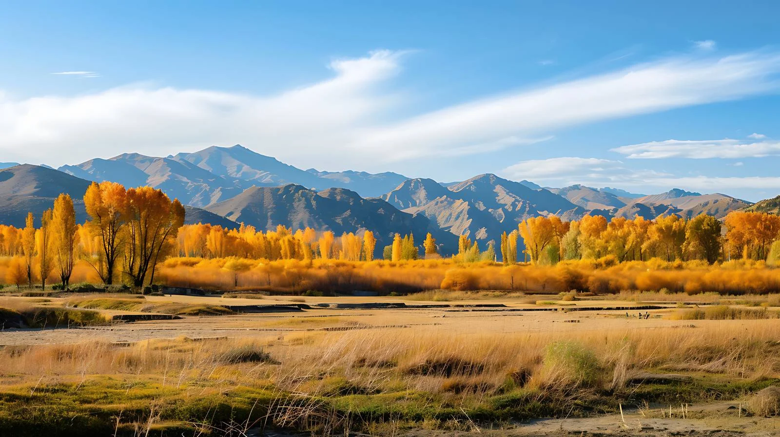Vibrant Autumn Landscape of Southern Xinjiang — free download from Dotvec