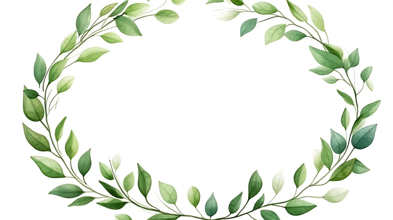 Seasonal Foliage Round Border Frame — free download from Dotvec
