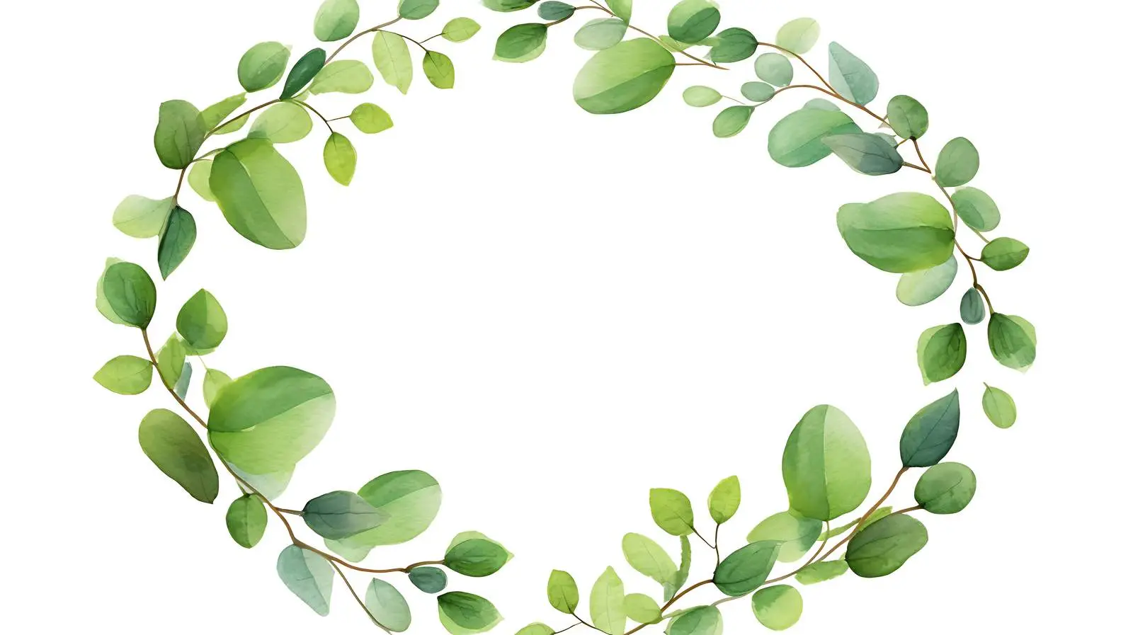 Seasonal Foliage Round Frame Design — free download from Dotvec
