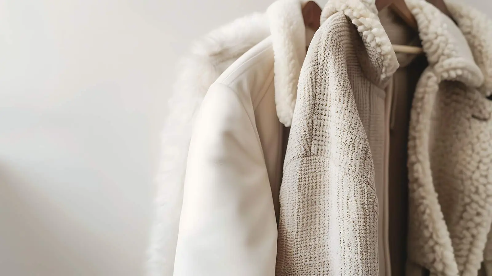 Autumn Outerwear Hanging Against White Wall — free download from Dotvec