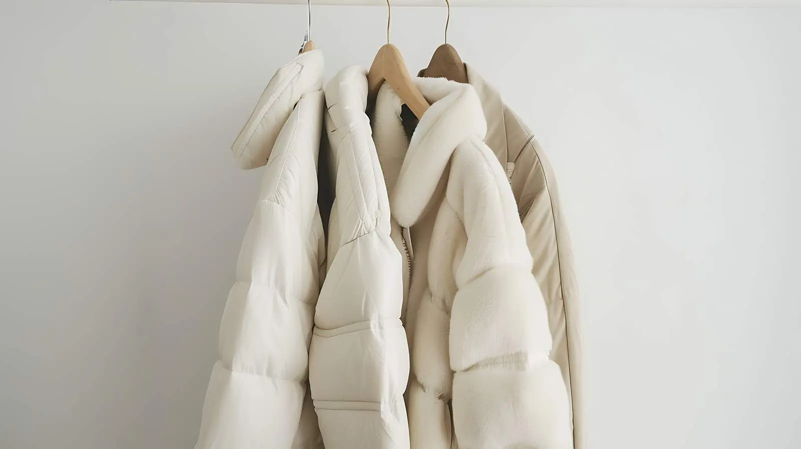 Autumn Outerwear Hanging on White Wall — free download from Dotvec