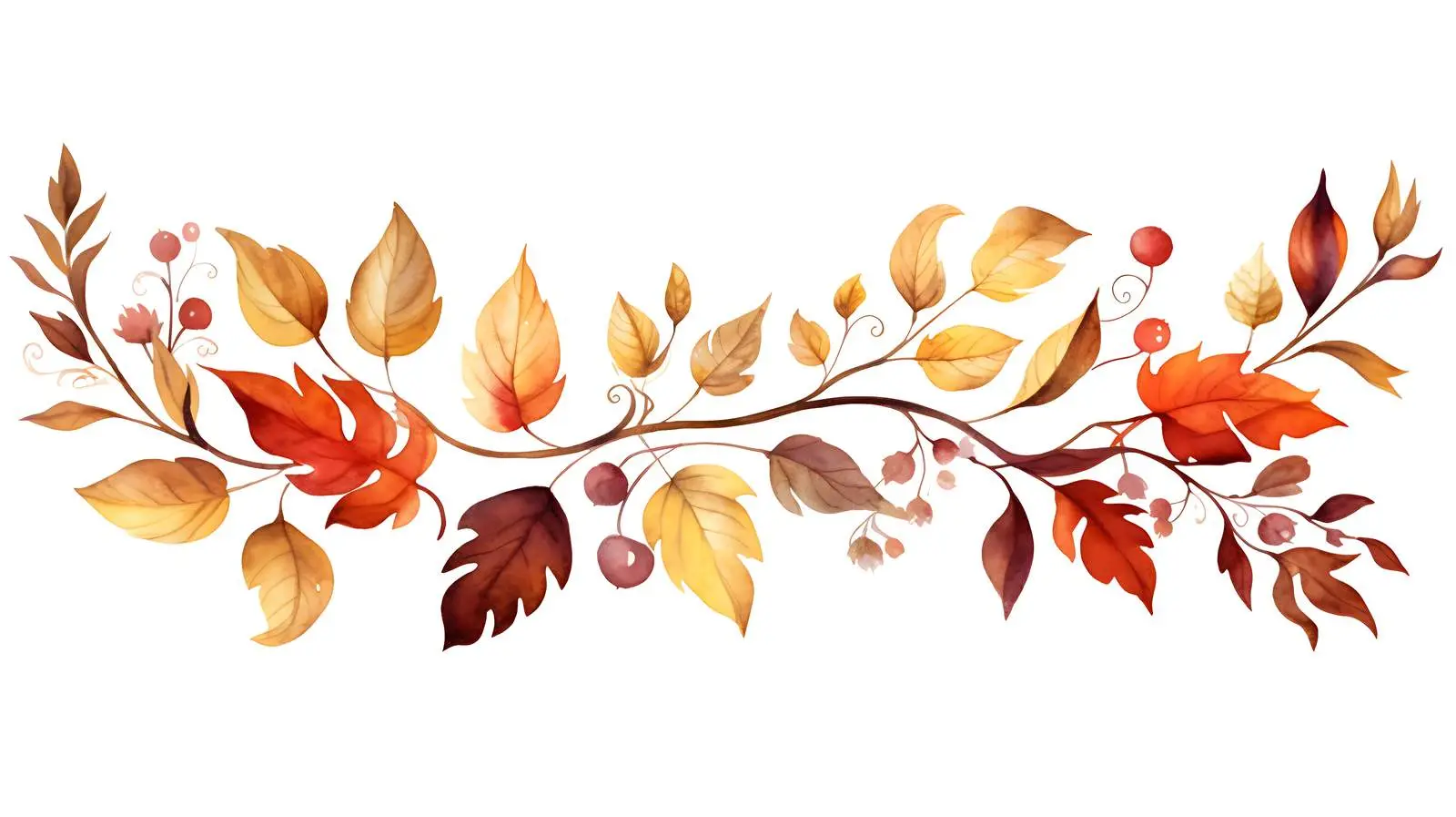 Autumn Leaf Frame on White Background — free download from Dotvec