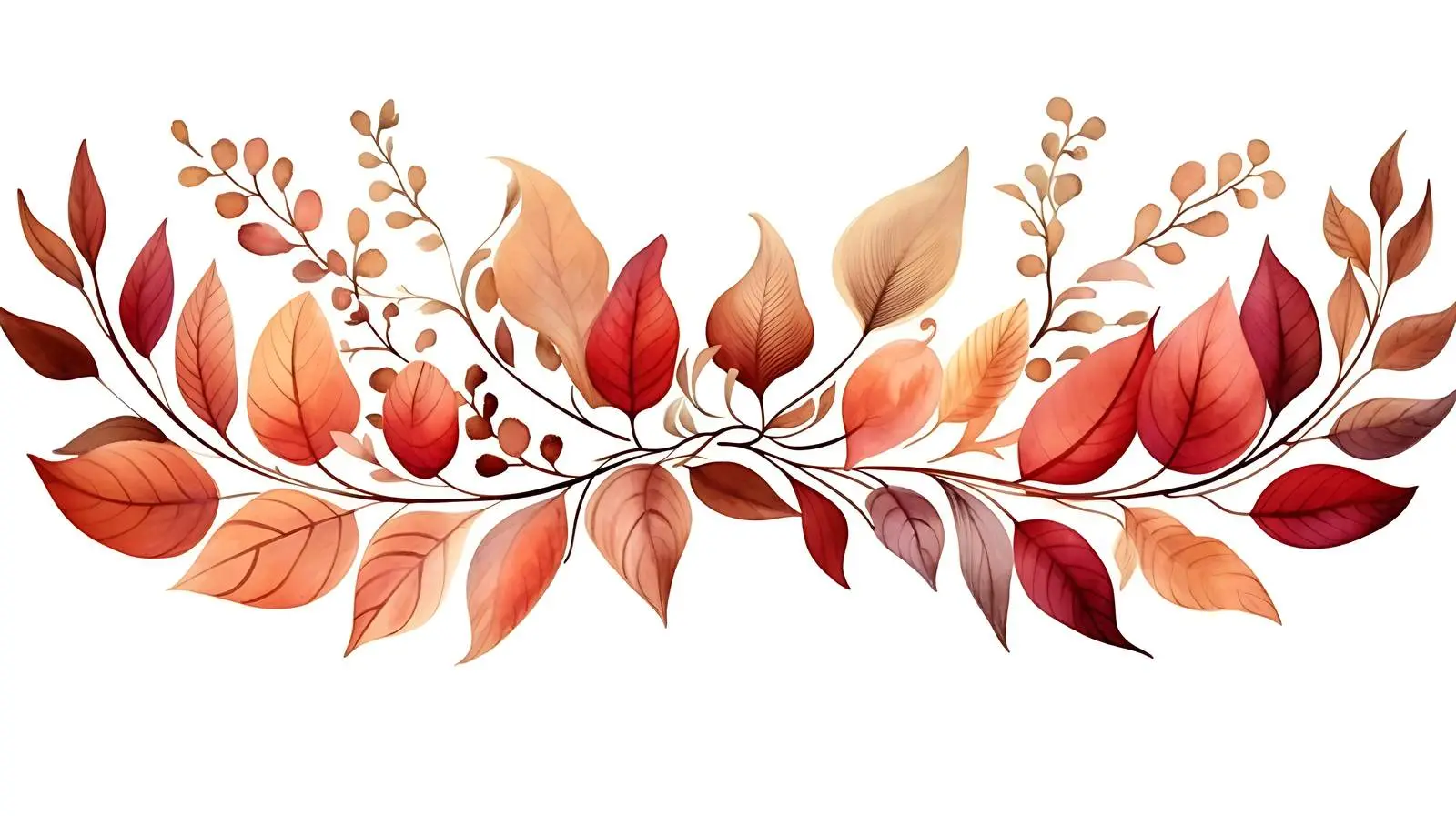 Autumn Leaf Frame on White Background — free download from Dotvec