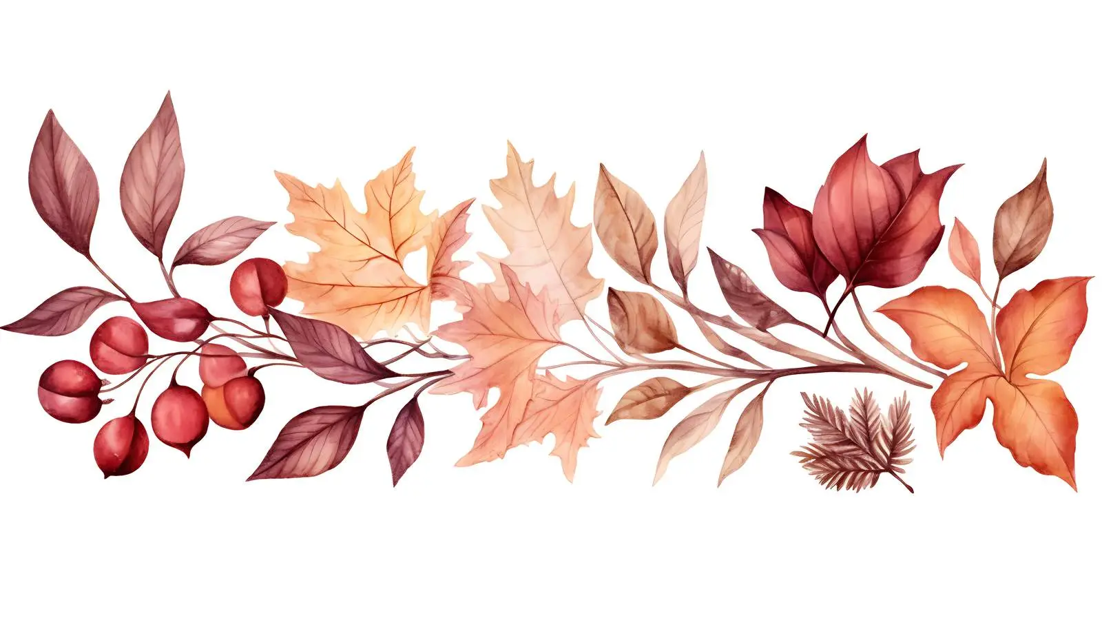 Autumn Leaf Frame on White Background — free download from Dotvec