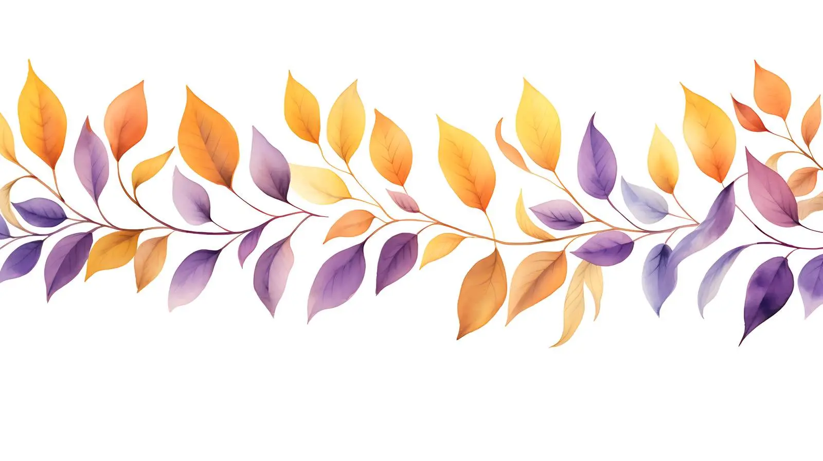 Autumn Leaves Border Illustration — free download from Dotvec