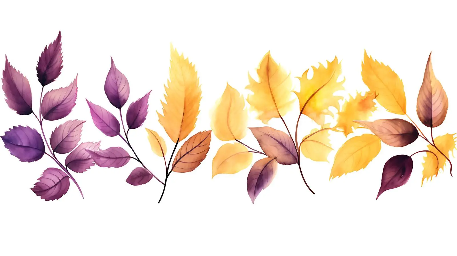 Autumn Leaves Border Illustration — free download from Dotvec