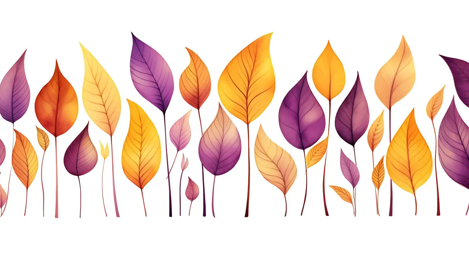 Fall Foliage Border Design — free download from Dotvec