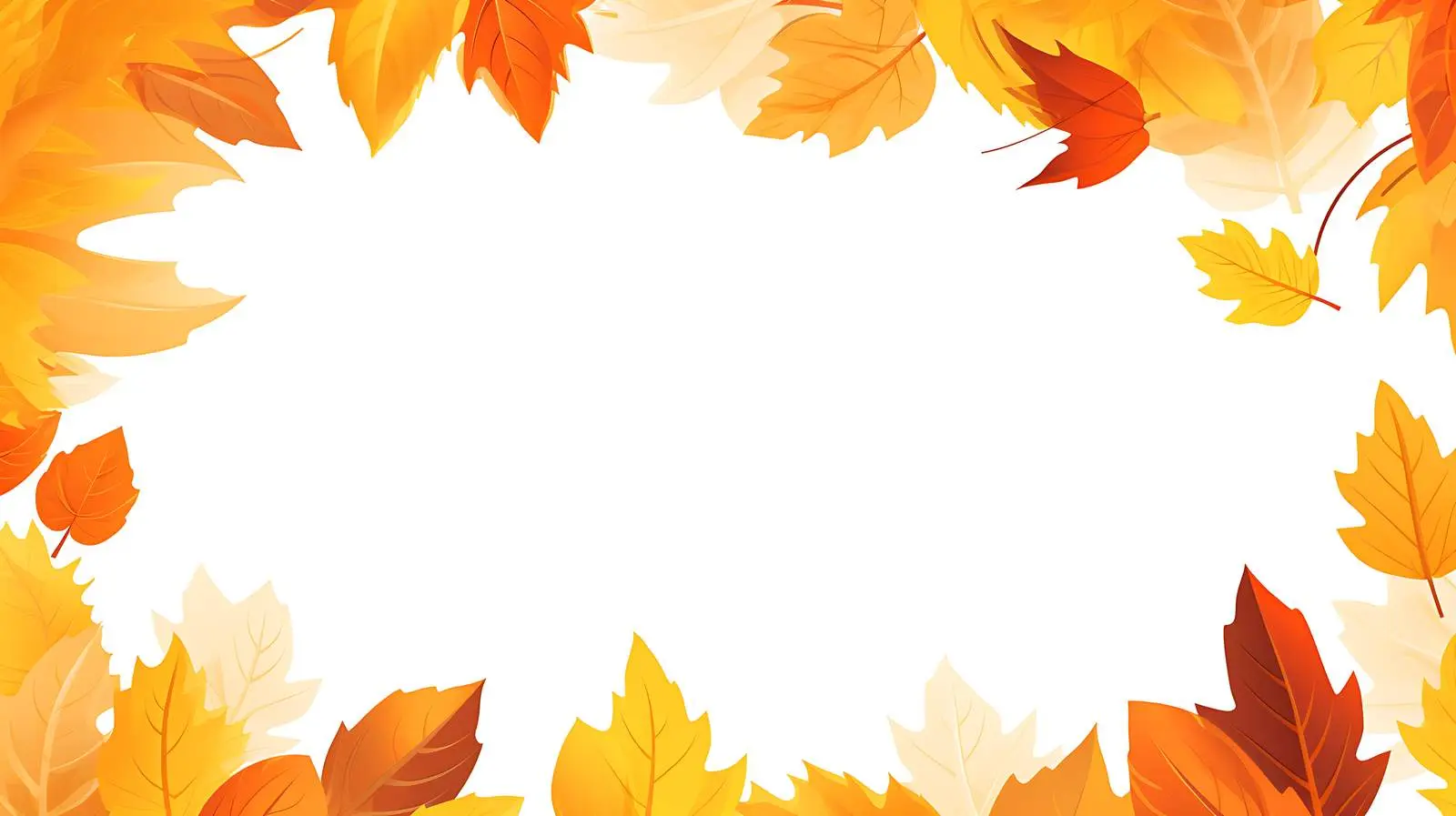 Autumn Leaves Vector Frame — free download from Dotvec
