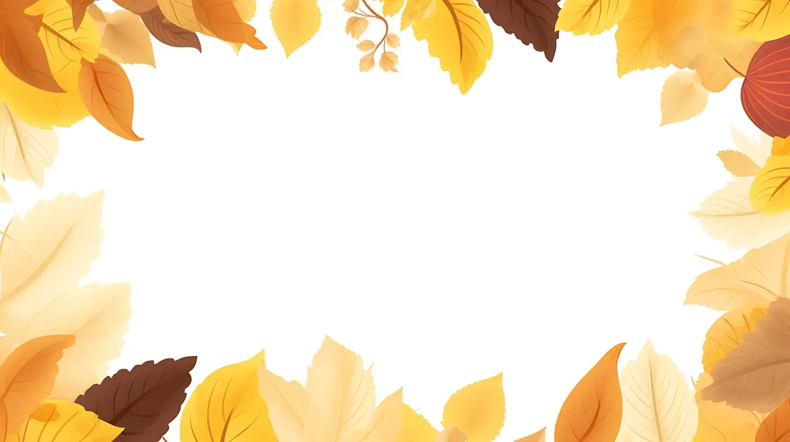 Autumn Leaves Vector Frame Background — free download from Dotvec