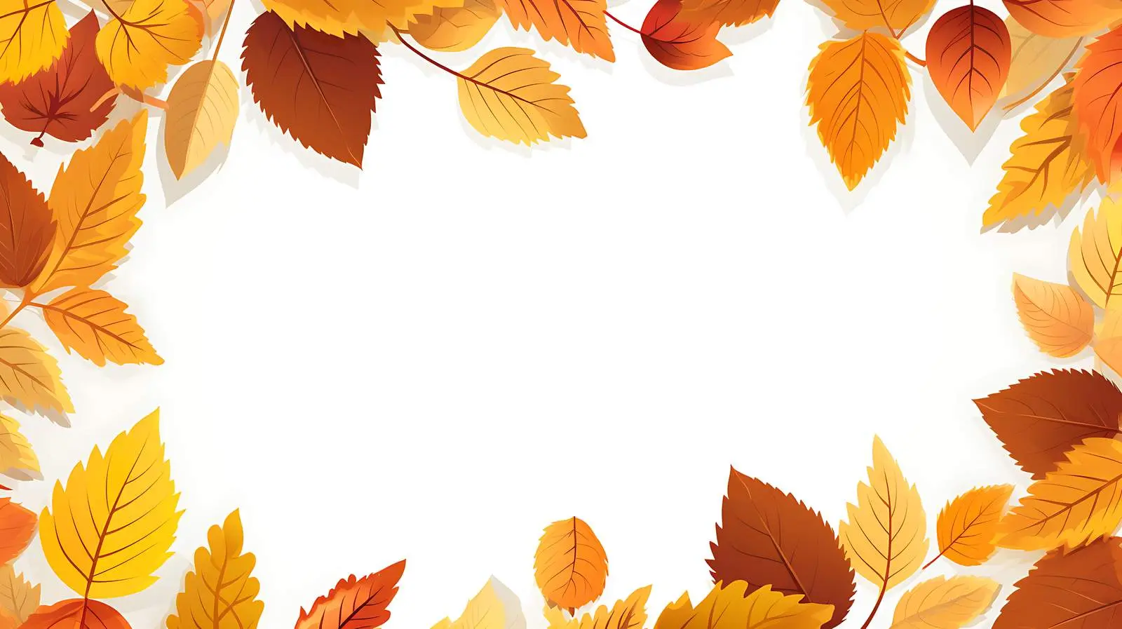 Autumn Leaves Frame Vector Illustration — free download from Dotvec