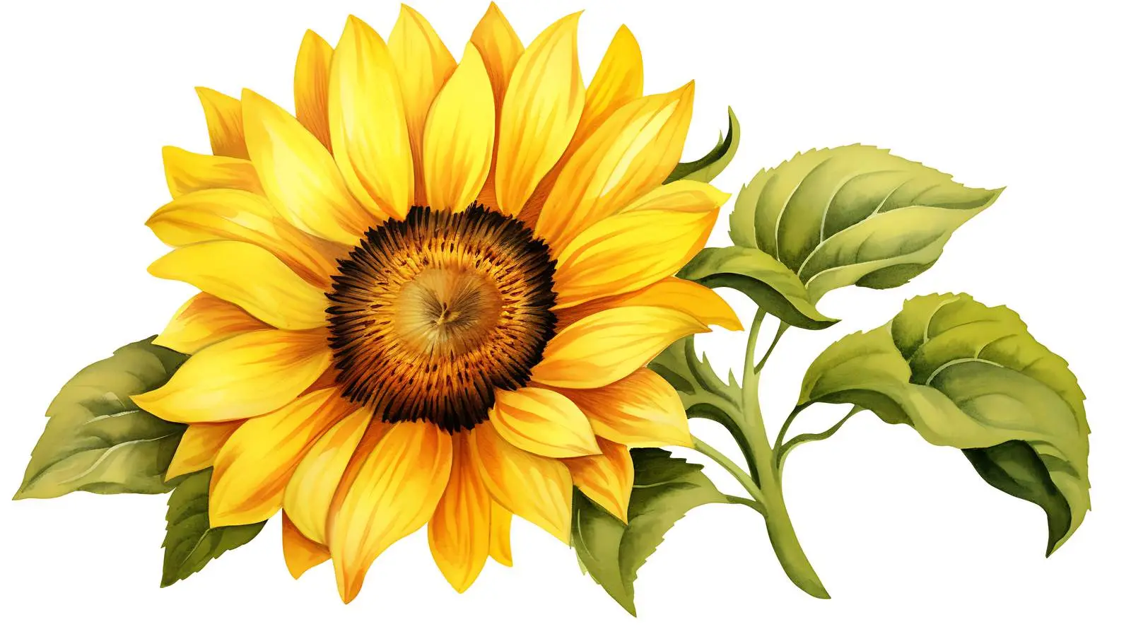 Hand-Drawn Sunflower Illustration — free download from Dotvec