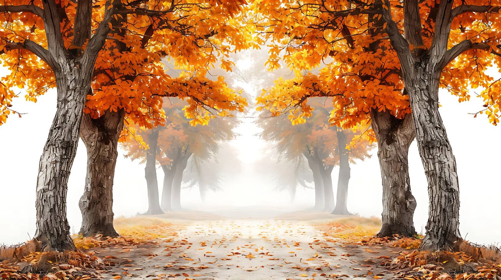 Serenity of Old Oak Trees Avenue — free download from Dotvec